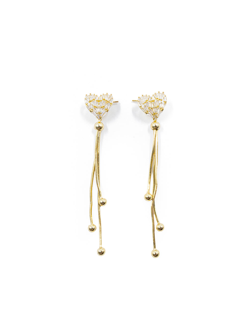 Aretes Largos Ansheli Dorados M13 Oro Laminado