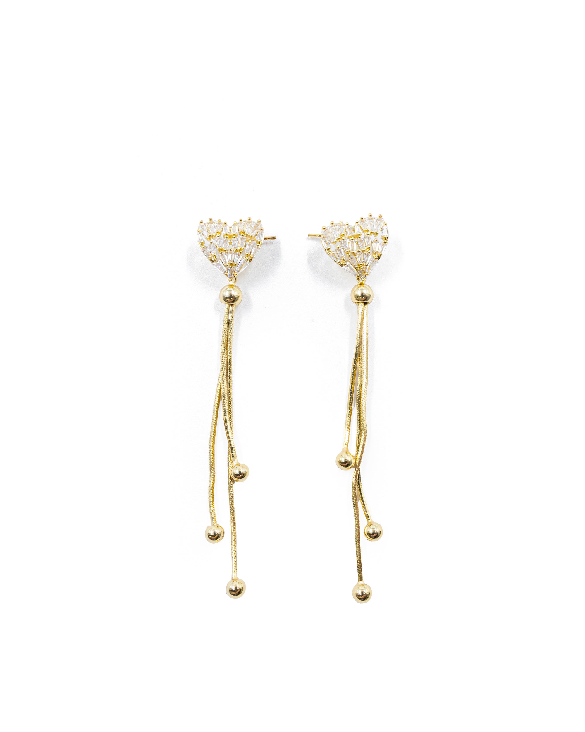 Aretes Largos Ansheli Dorados M13 Oro Laminado