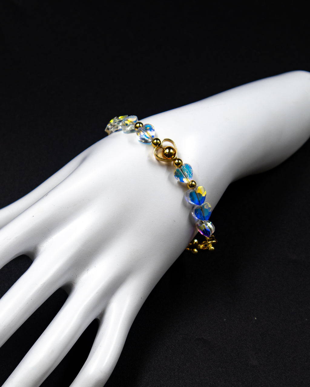 Pulsera con dijes tornasol - M1 Oro Laminado