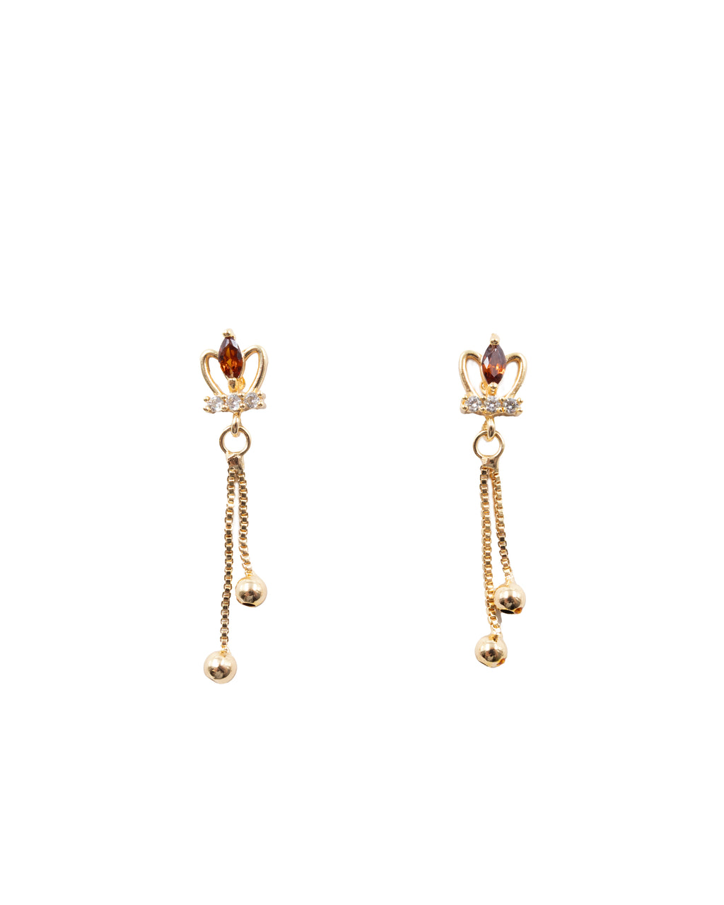 Aretes Dorados Largos M2 Oro Laminado