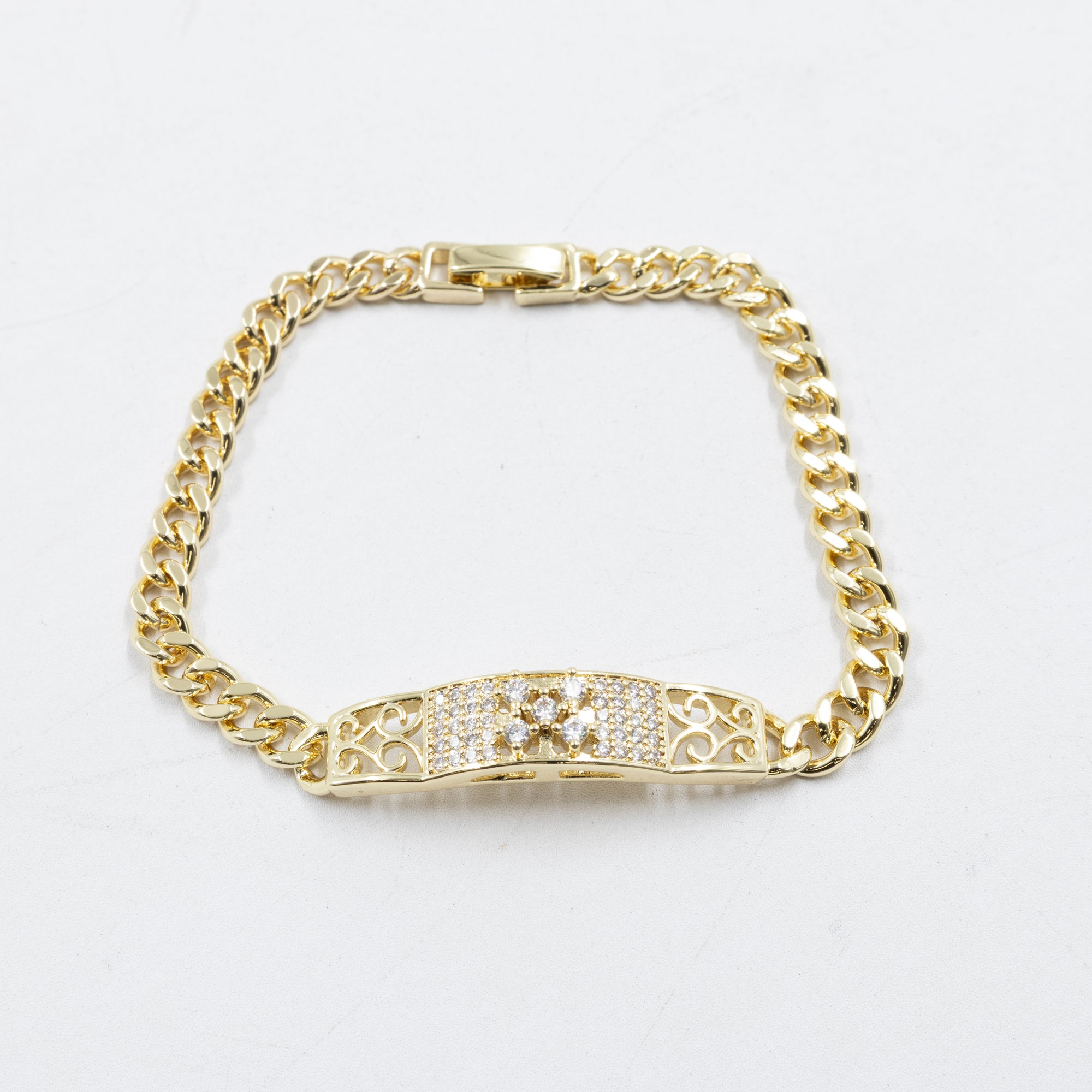 Pulseras Doradas con Piedras M3 Oro Laminado