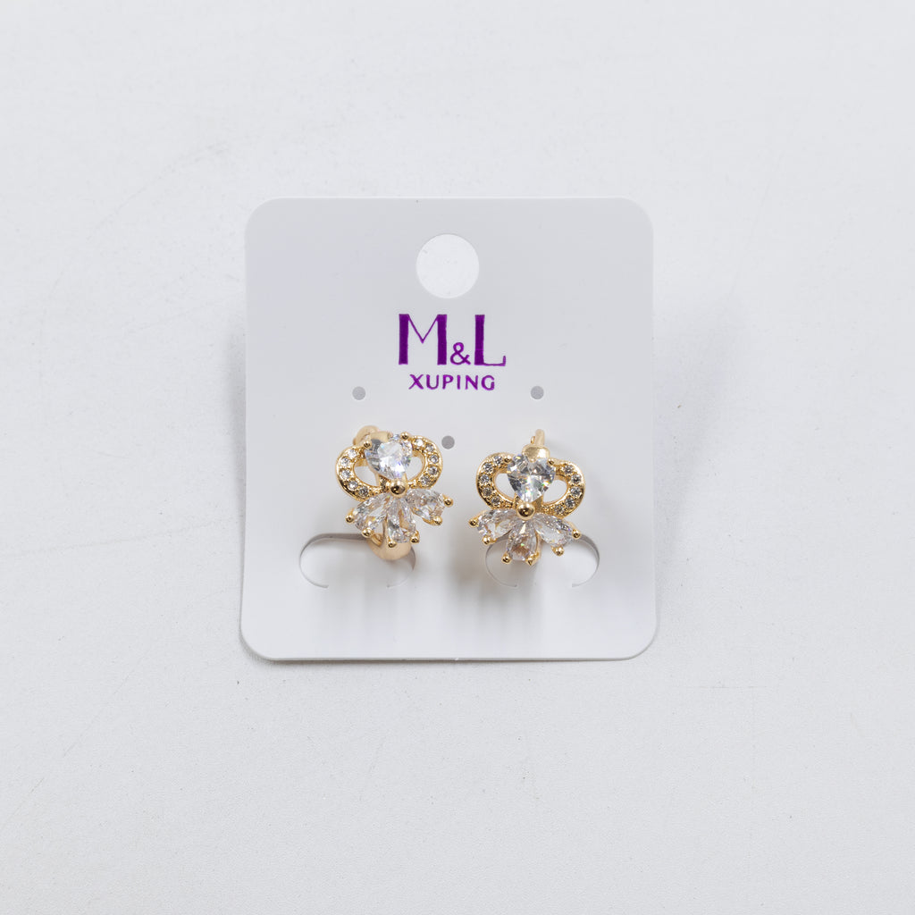 Aretes Dorados Xuping de Aro M6 Oro Laminado