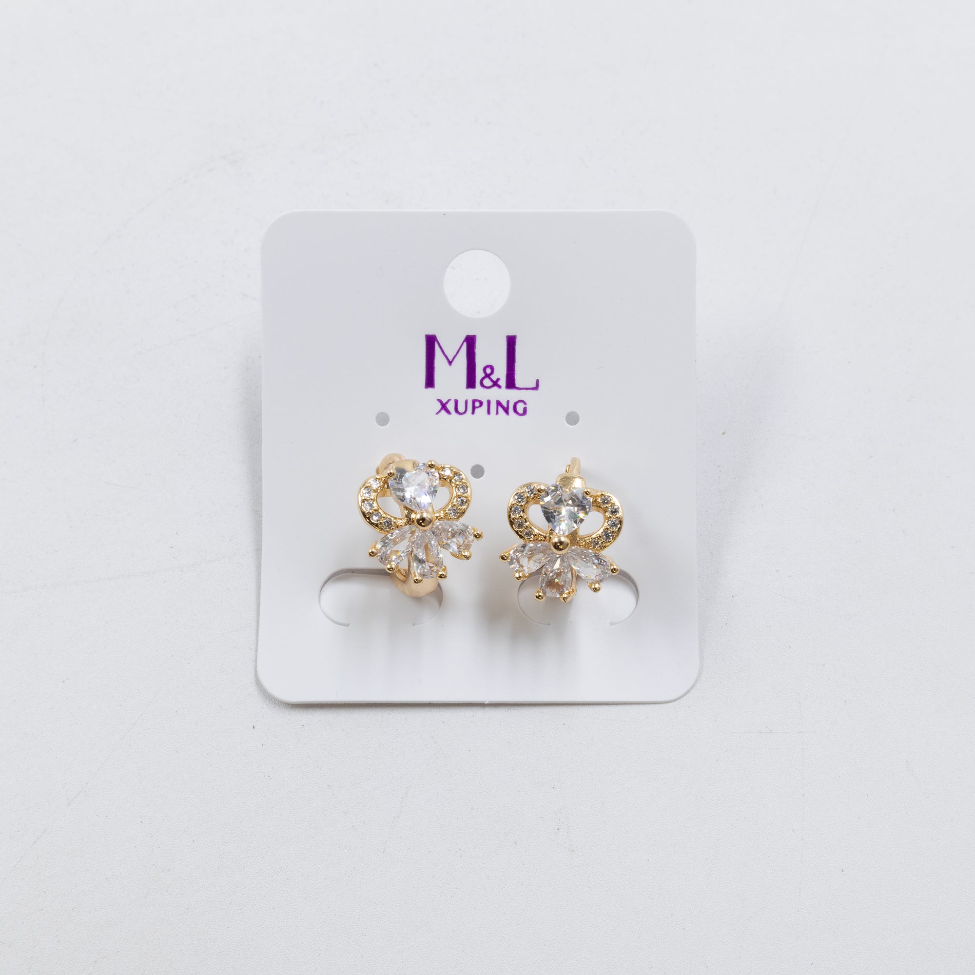 Aretes Dorados Xuping de Aro M6 Oro Laminado