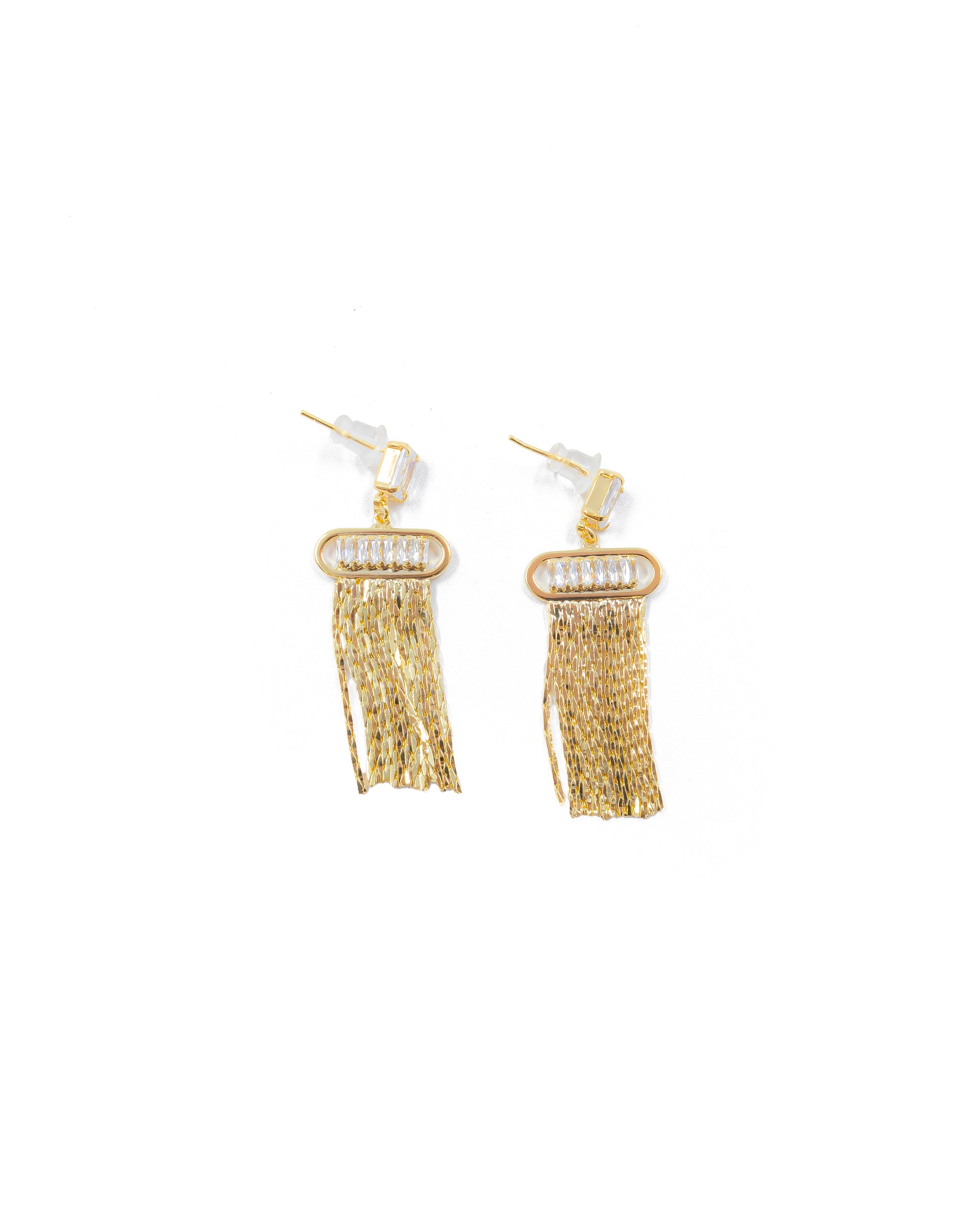 Aretes Largos Ansheli Dorados M5 Oro Laminado