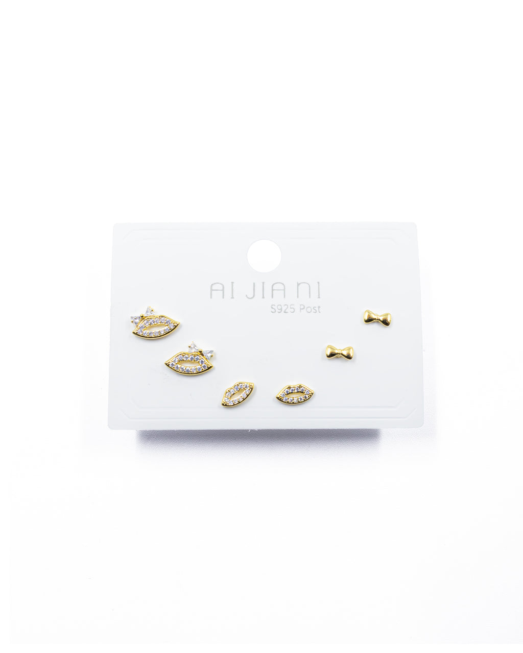 ARETES PAQUETE DE 3 M4 ORO LAMINADO