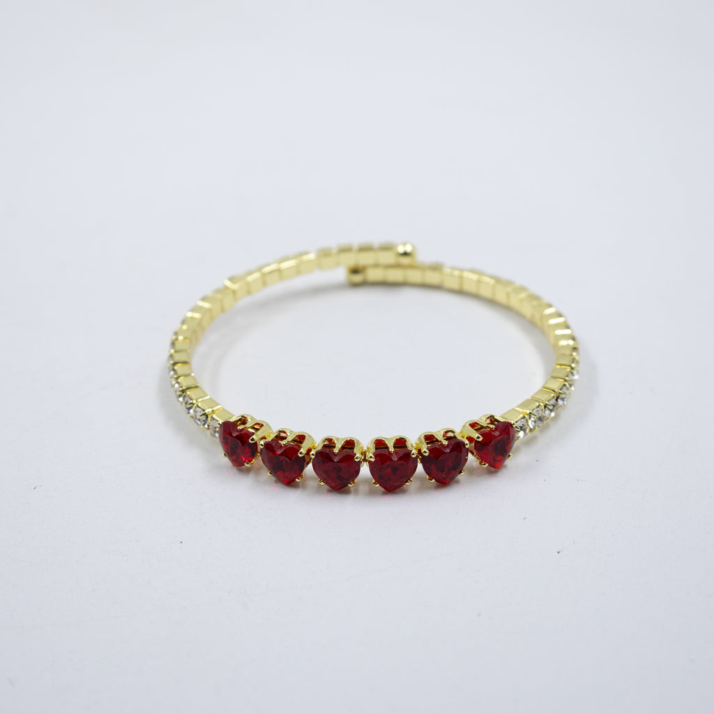 Pulseras Doradas con Piedras M6 Oro Laminado