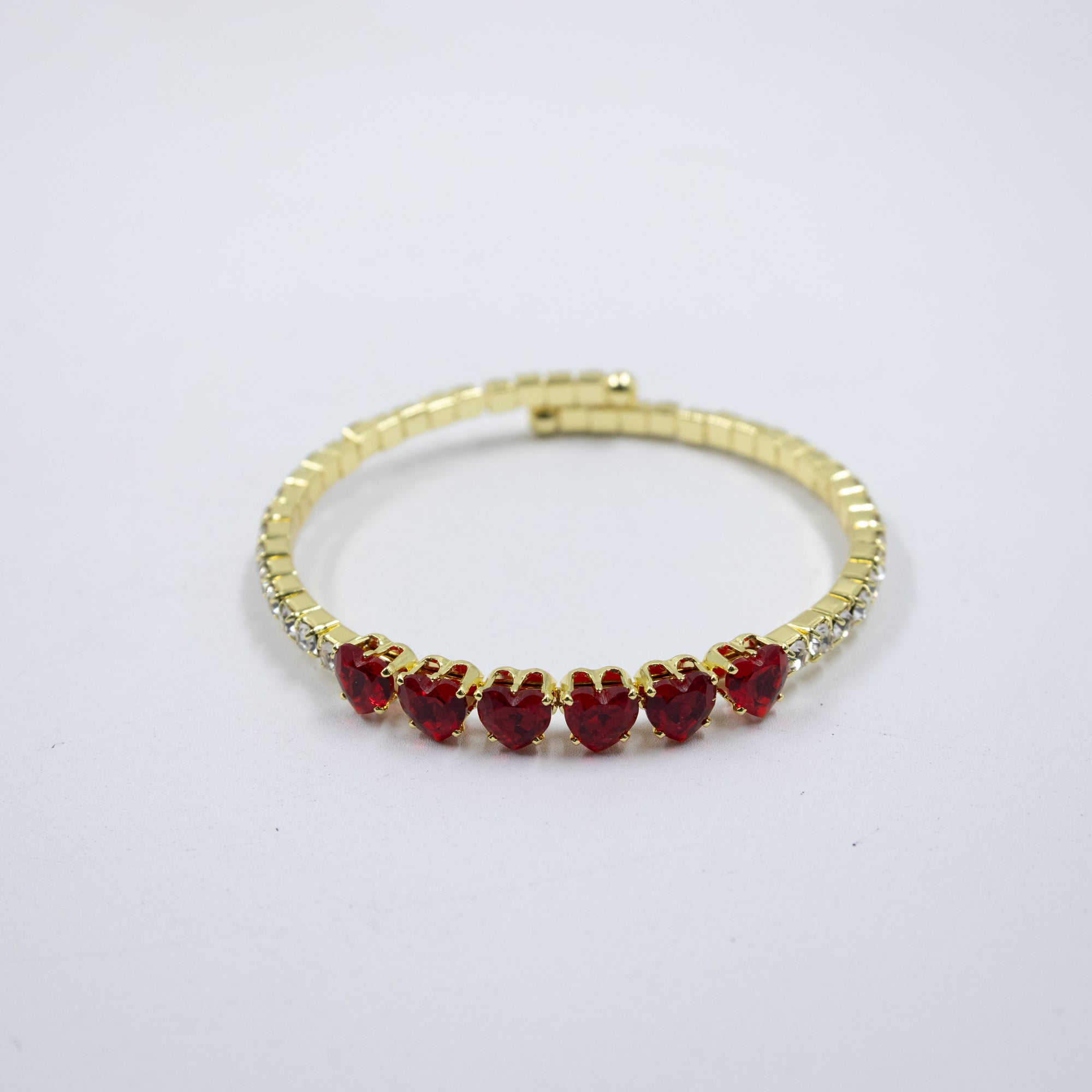 Pulseras Doradas con Piedras M6 Oro Laminado