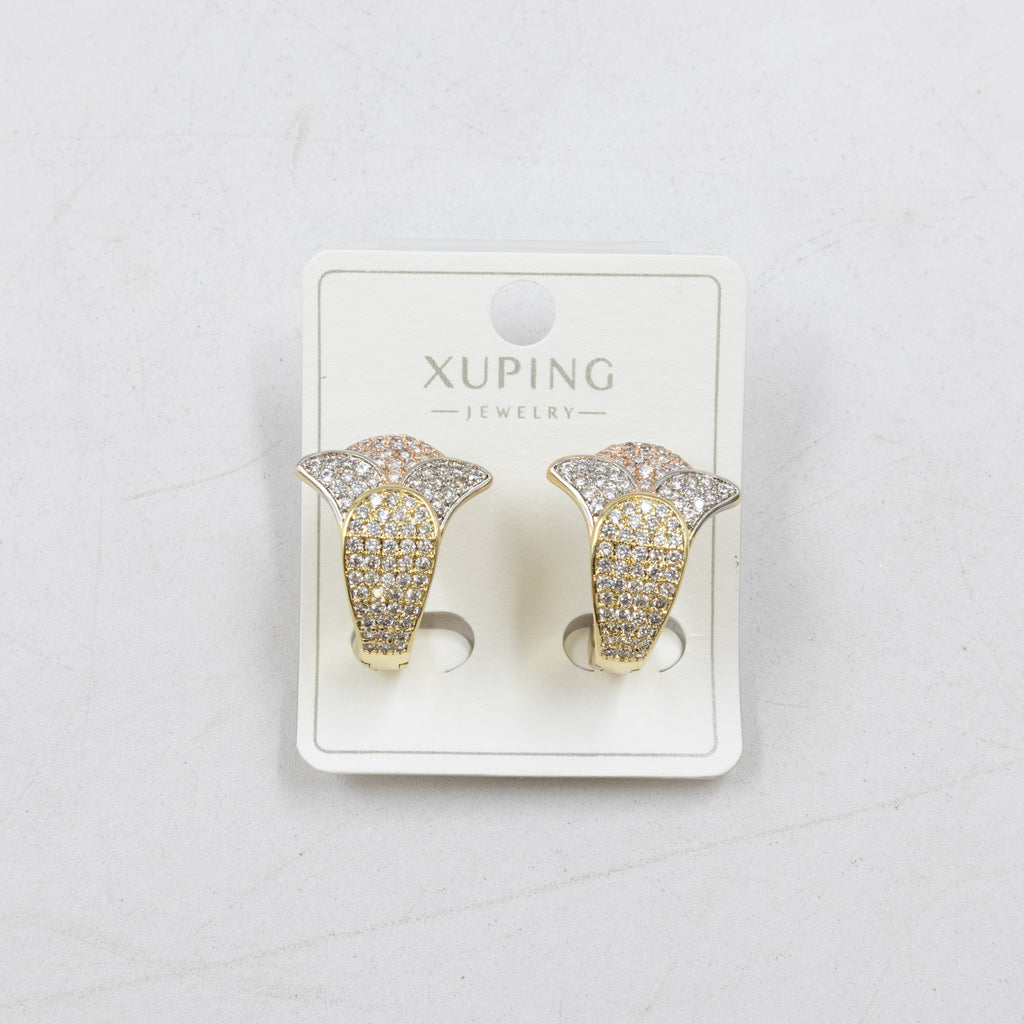 Aretes Oro Florentino Xuping M3 Oro Laminado