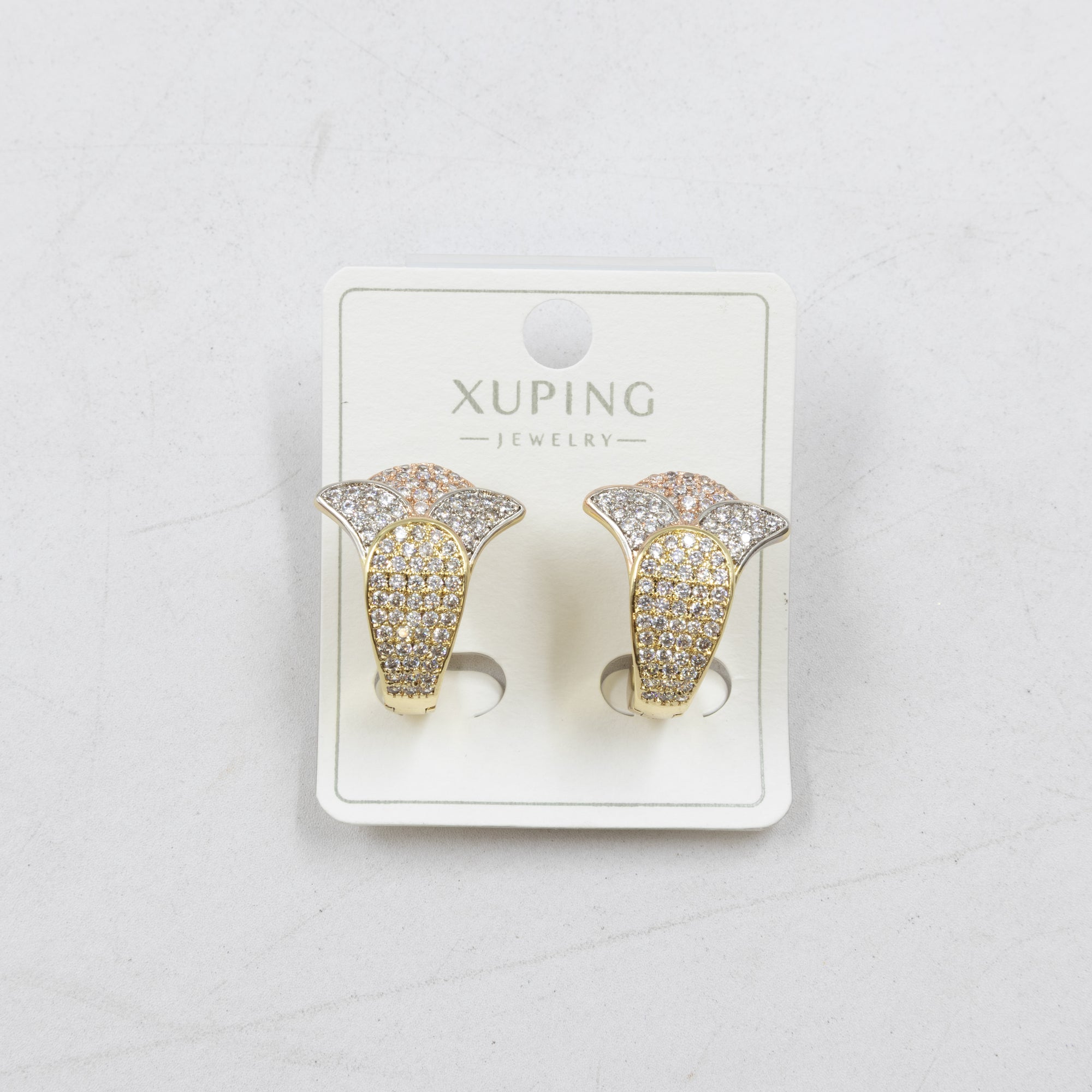 Aretes Oro Florentino Xuping M3 Oro Laminado
