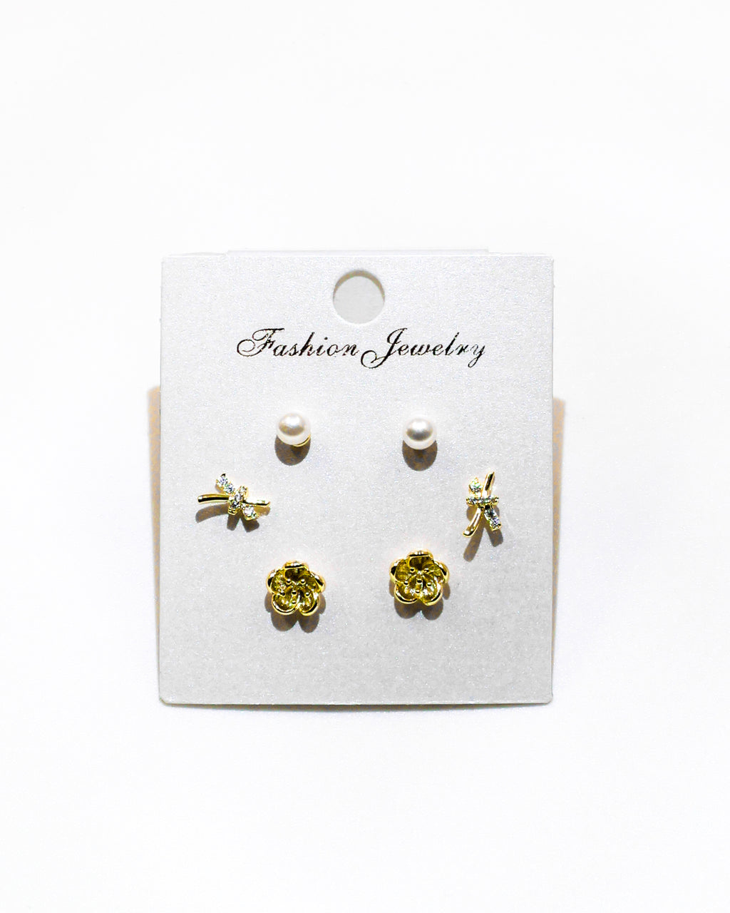 Set Aretes X3 - M18 Oro Laminado