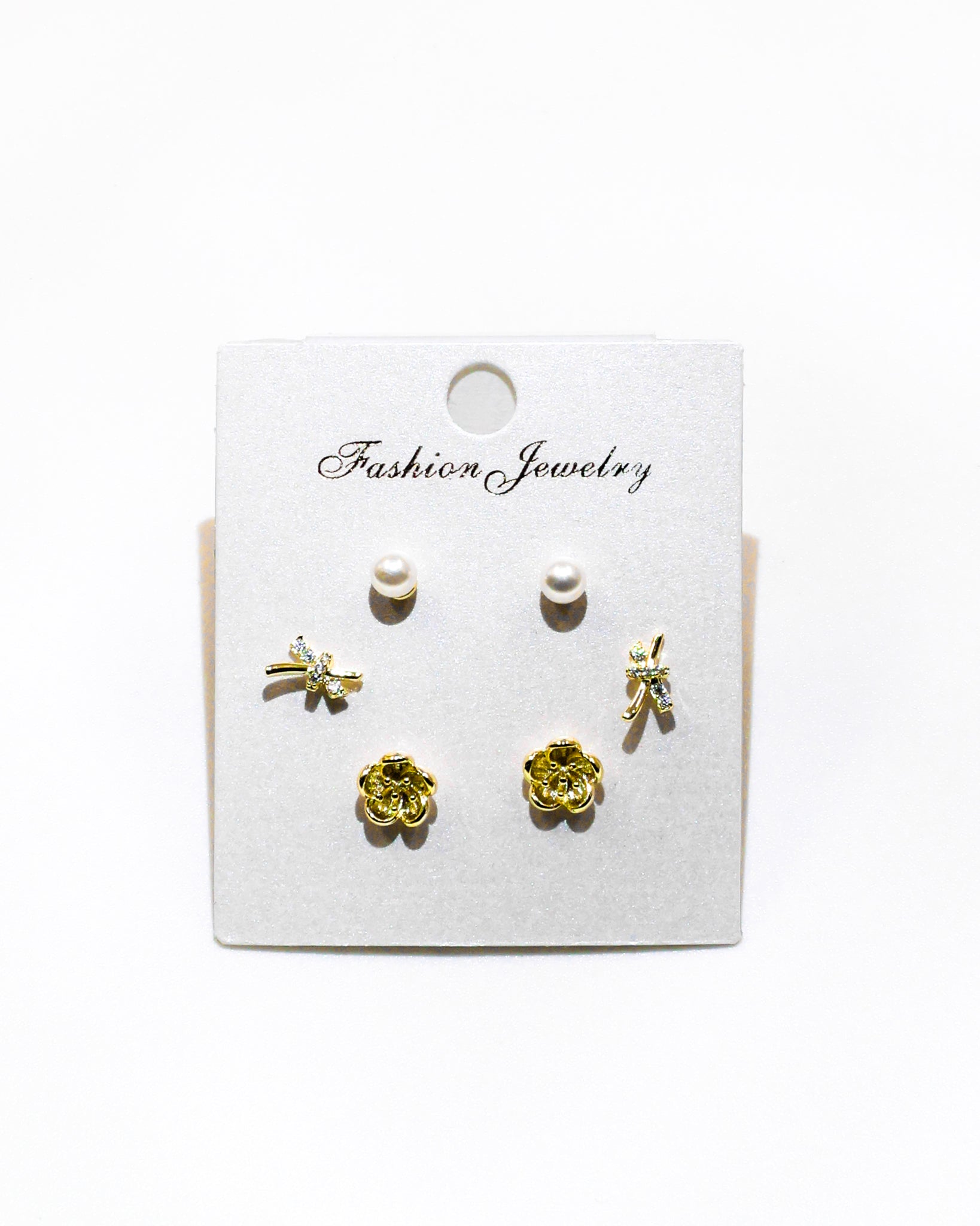 Set Aretes X3 - M18 Oro Laminado