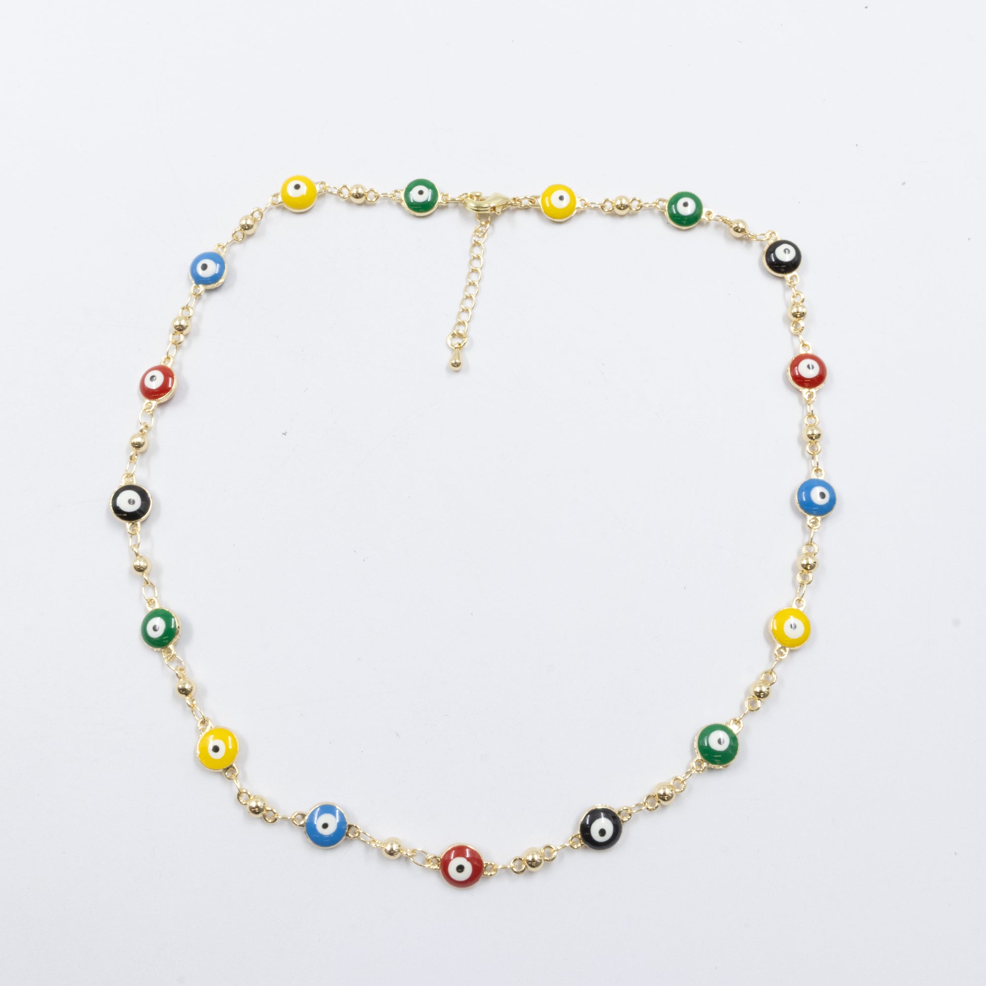 Collar Dorado de Ojo Turco M1 Oro Laminado