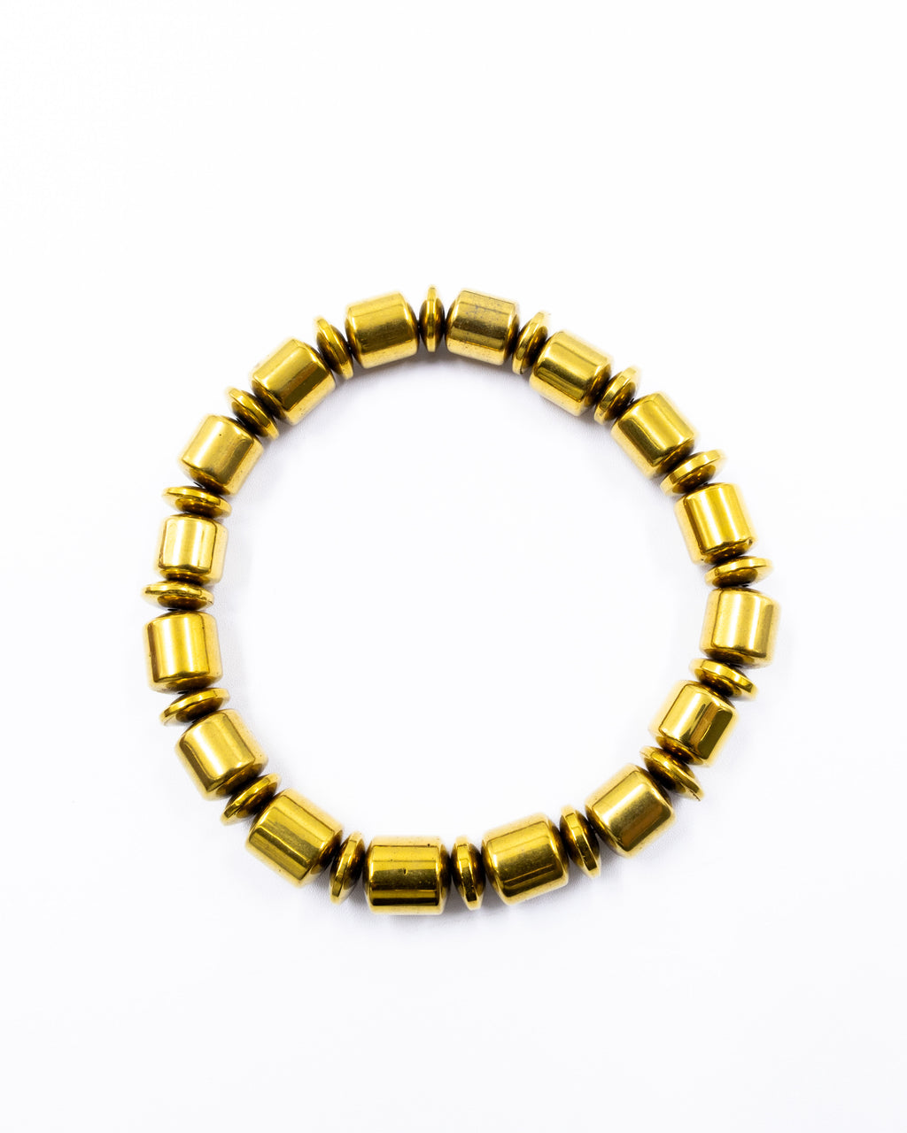 Pulseras brillantes con cuentas - M1 Oro Laminado