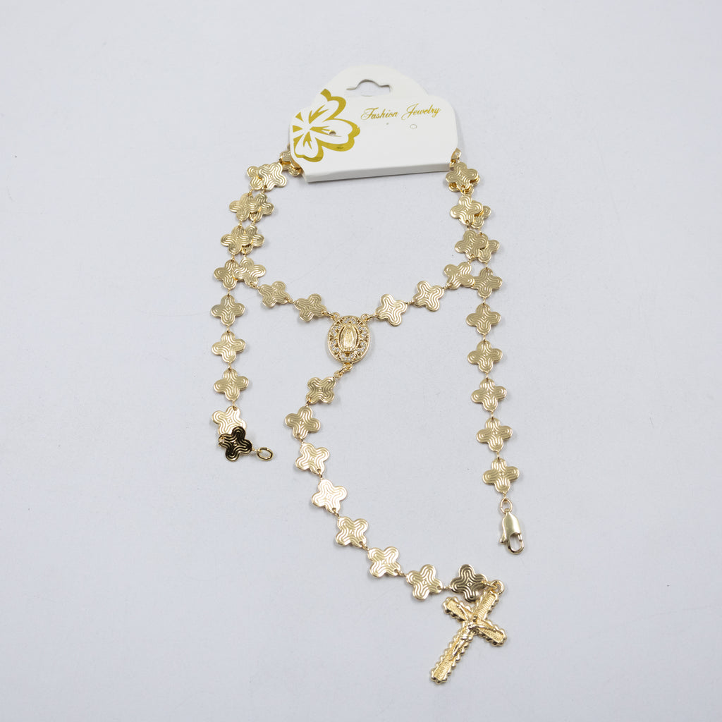 Collar Dorado Religioso M1 Oro Laminado