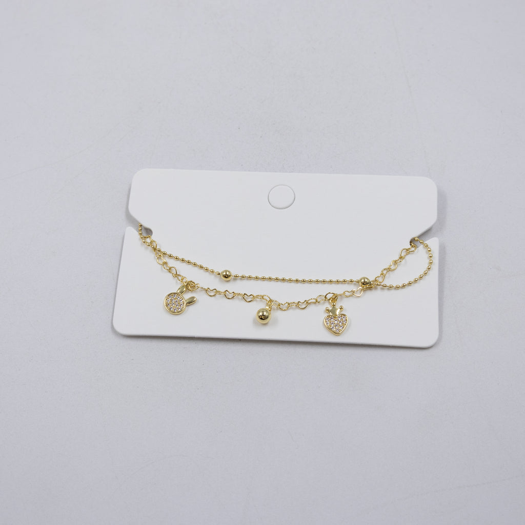 Pulsera Dorada Ansheli M8 Oro Laminado