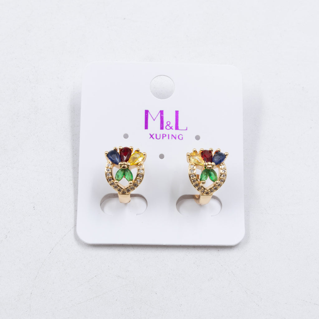 Aretes Xuping Dorados M5 Oro Laminado