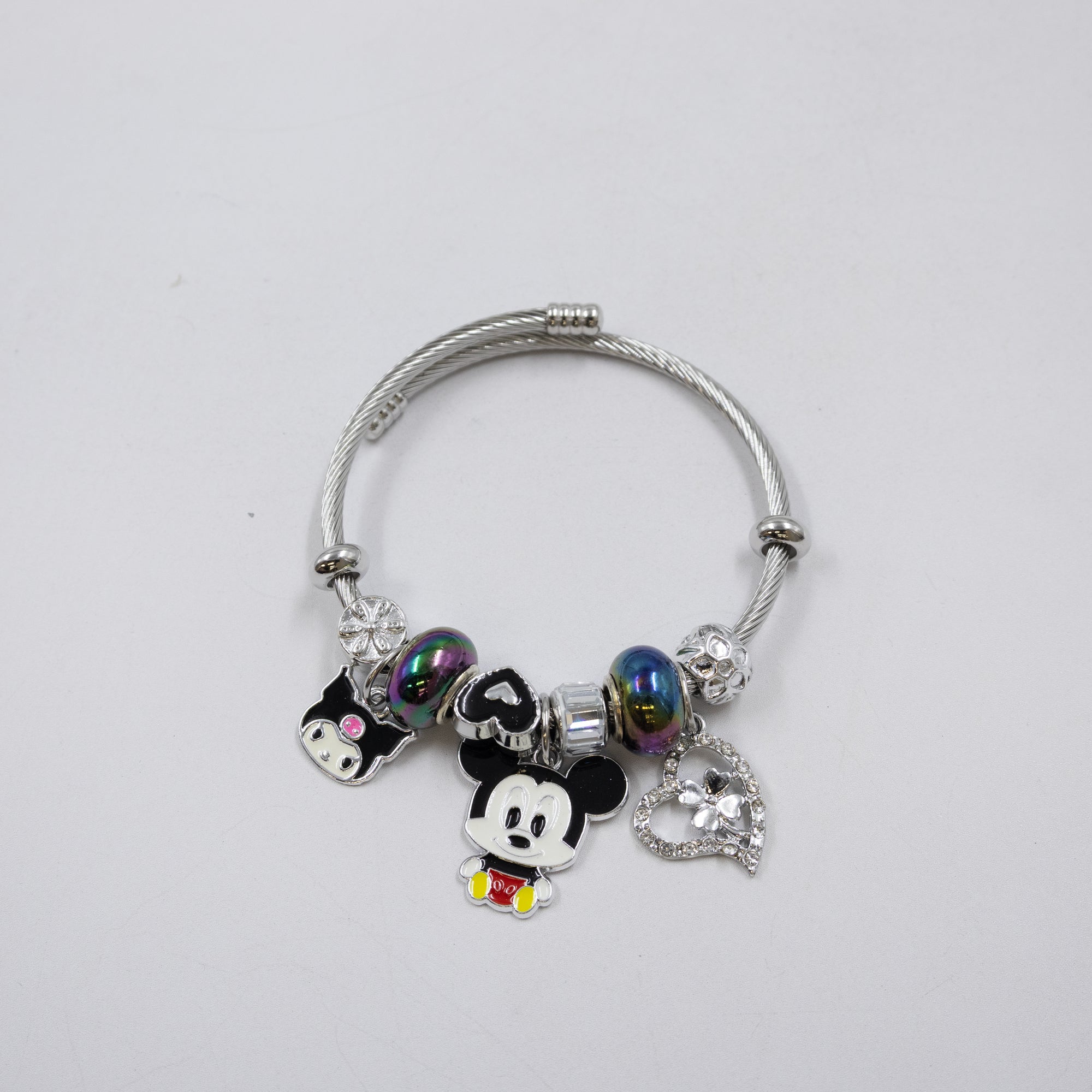 Pulsera tipo Pandora Plateados M8 Oro Laminado