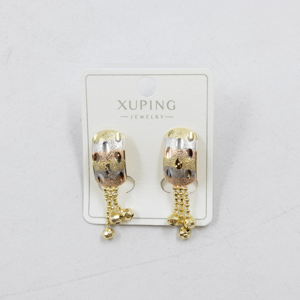 Aretes Oro Florentino Xuping M1 Oro Laminado
