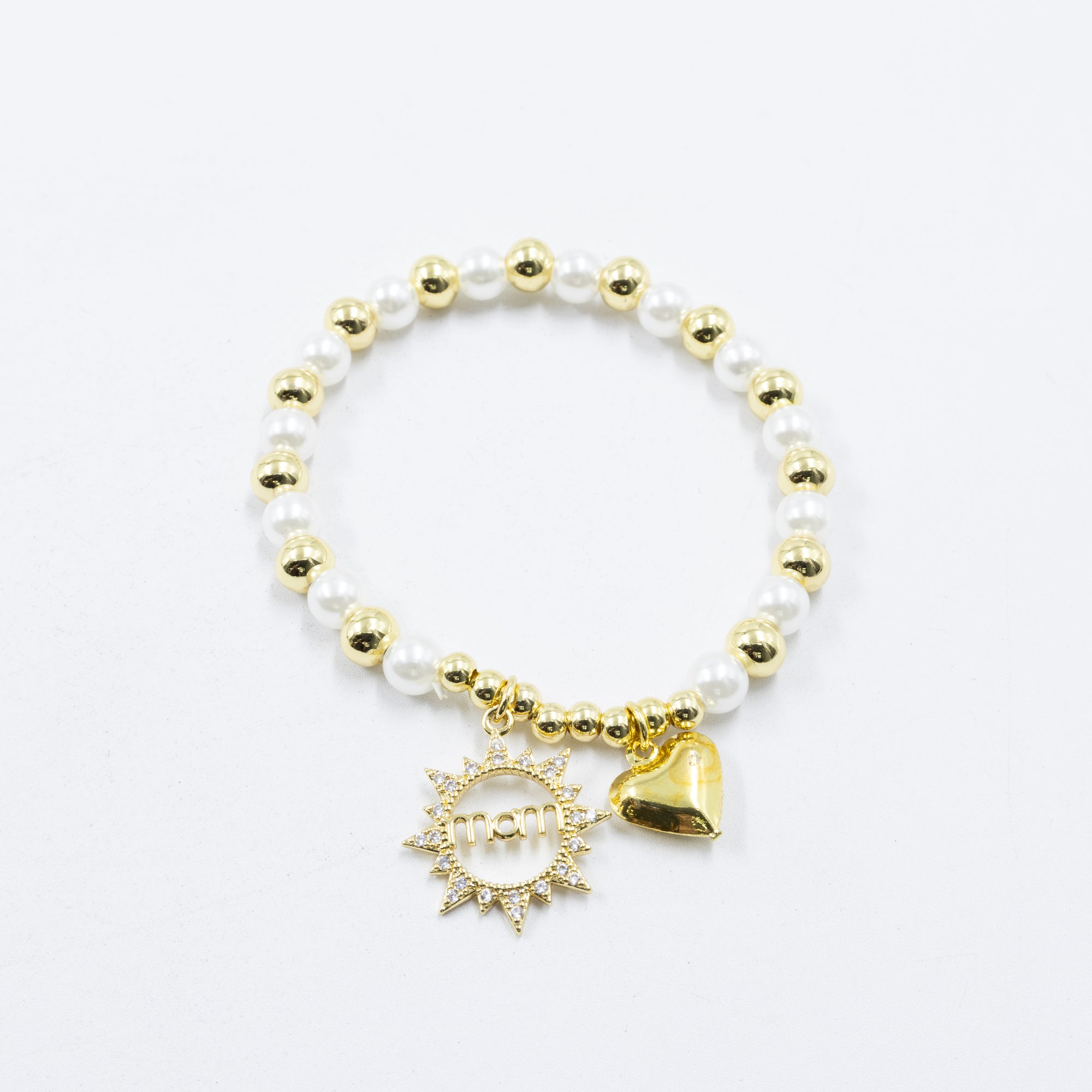 Pulsera con dije de Mamá M5 Oro Laminado 05/03/26