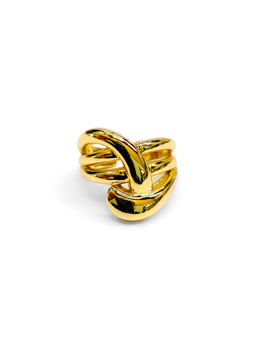 Anillo Dorado Liso Ajustable Oro Laminado