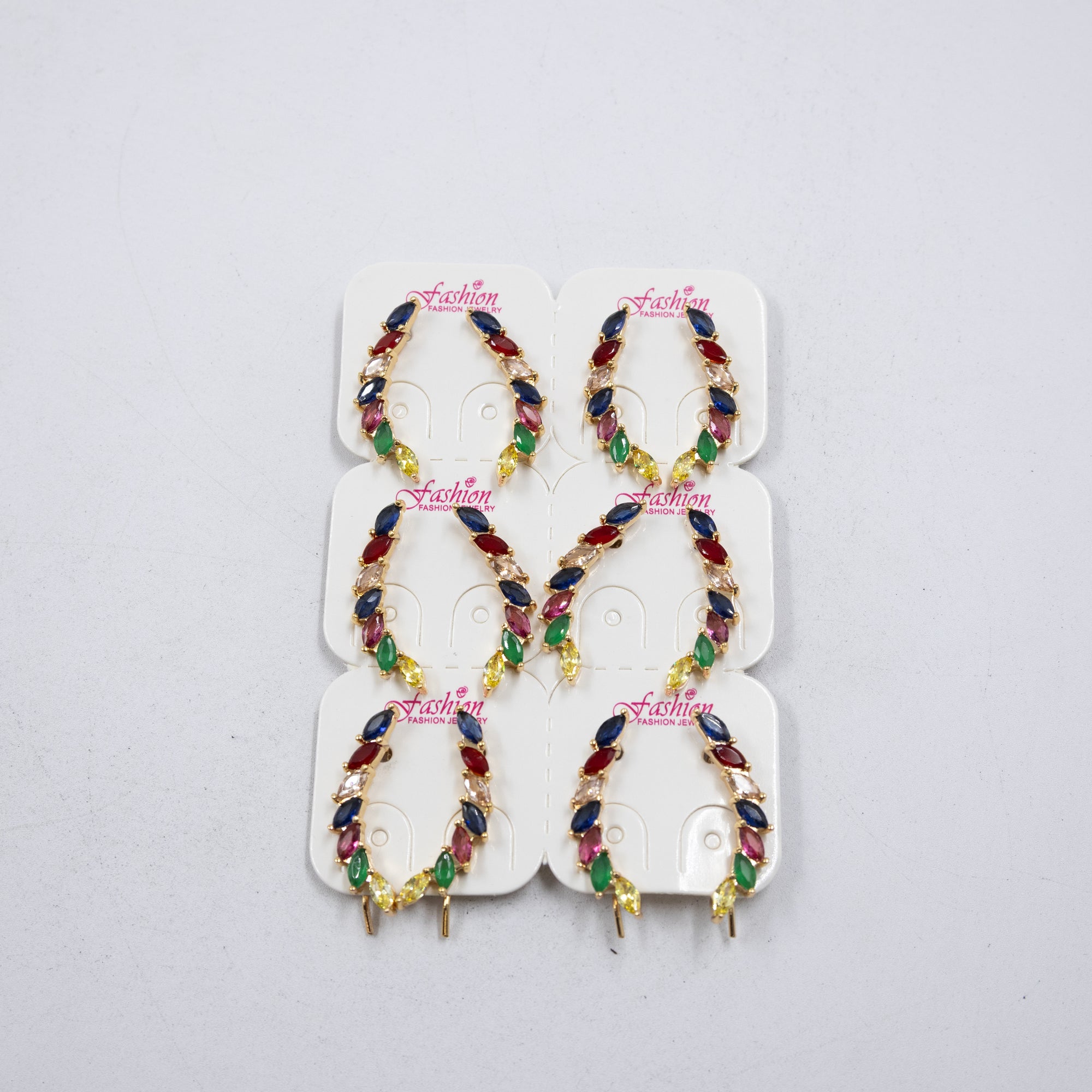 Paquete de 12 pares de Aretes Dorados M1 Oro Laminado