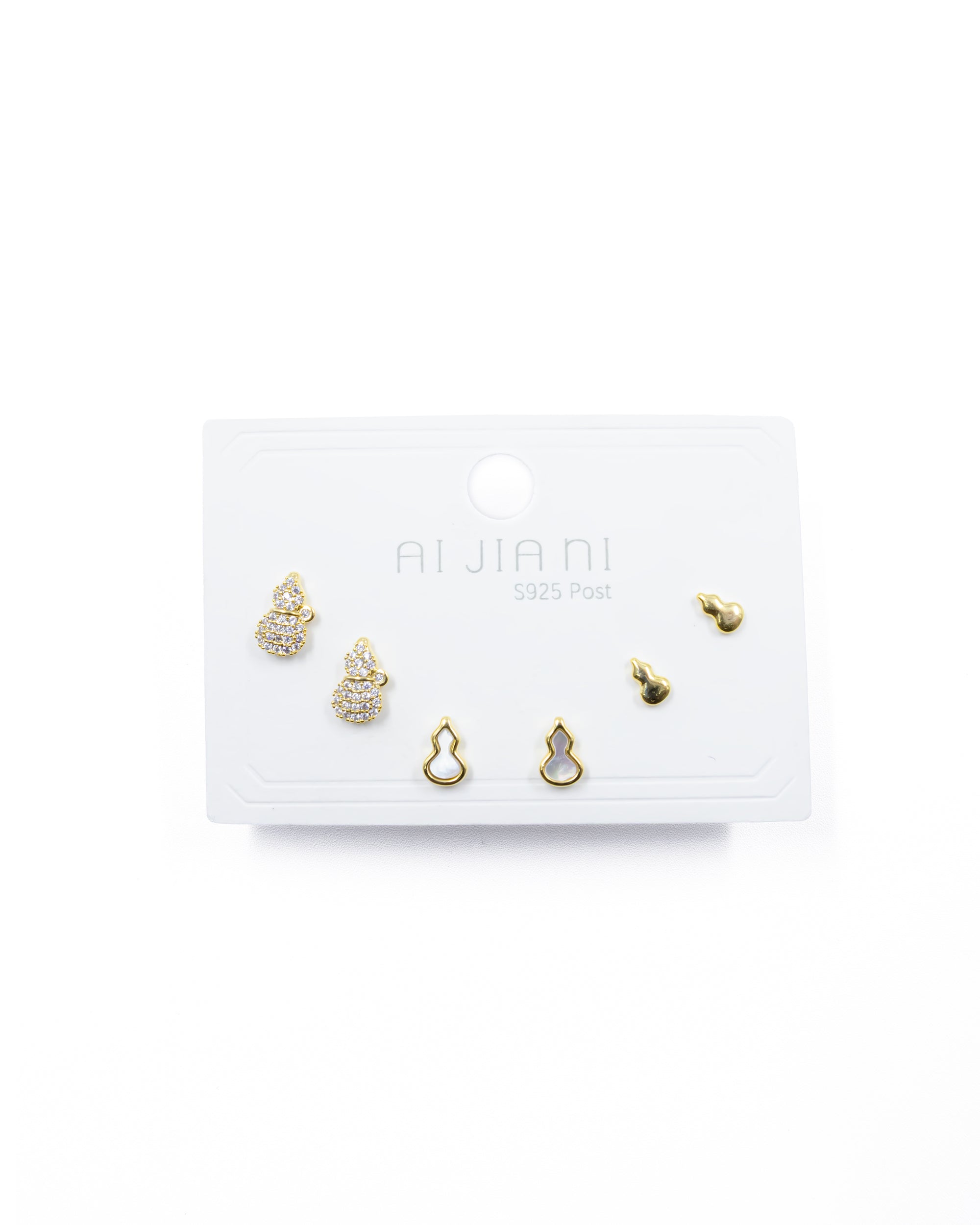 ARETES PAQUETE DE 3 M3 ORO LAMINADO