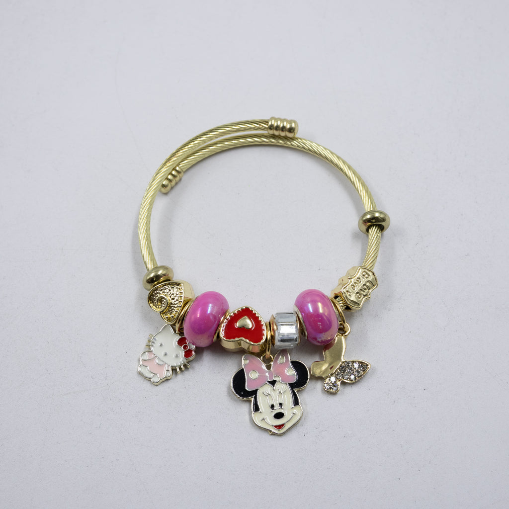 Pulsera tipo Pandora M8 Oro Laminado