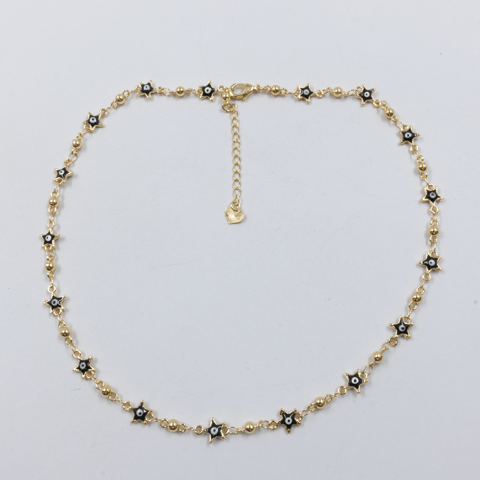 Collar Dorado de Ojo Turco M3 Oro Laminado