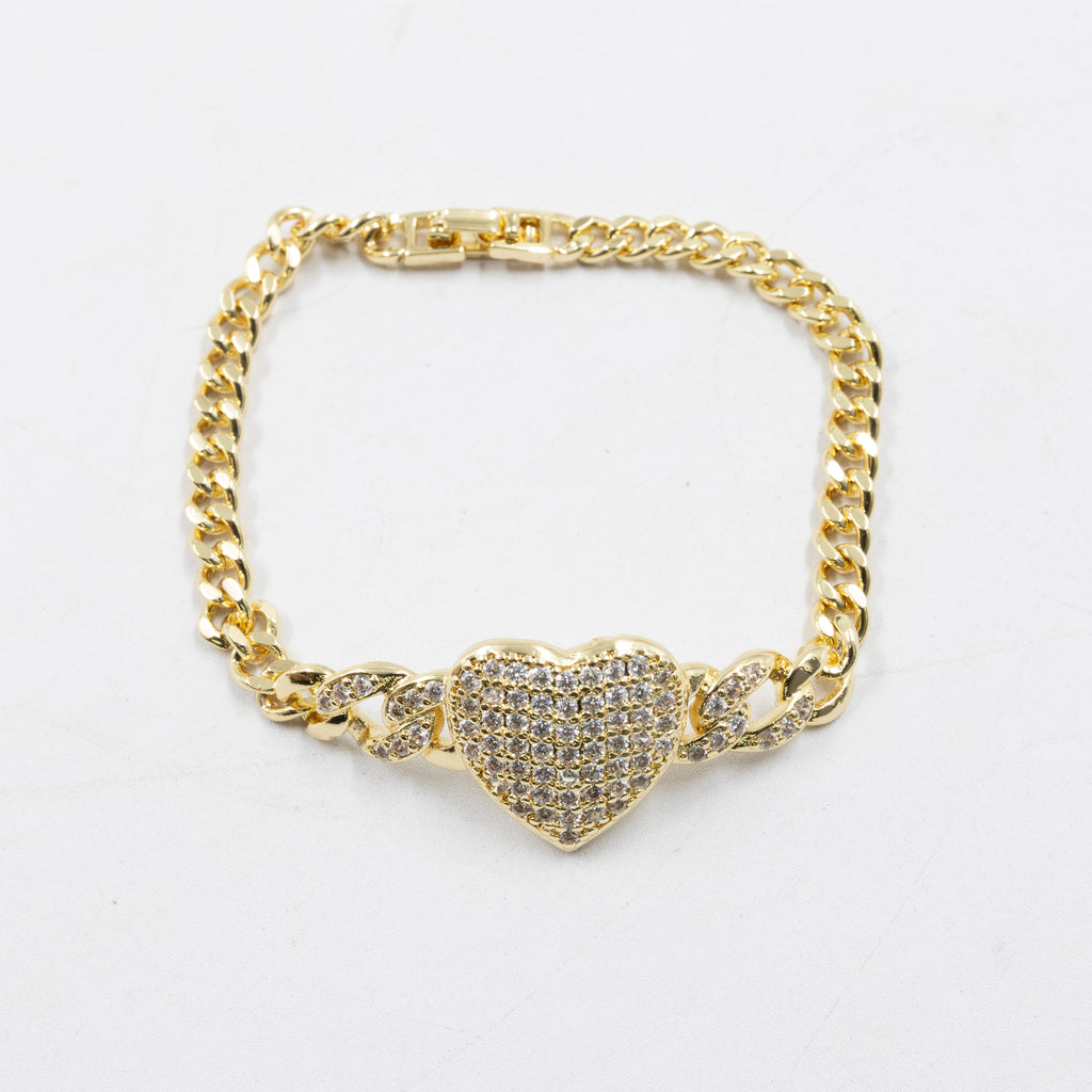 Pulseras Doradas con Piedras M5 Oro Laminado