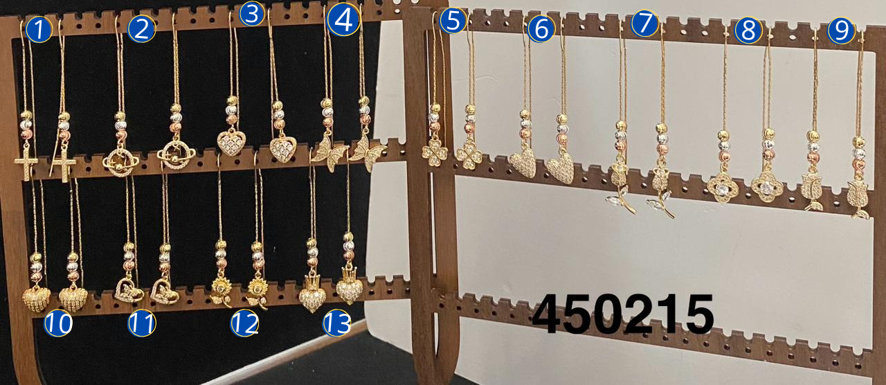 [08/JUNI/26] Aretes Largos de Corazón Dorados M2 Oro Laminado