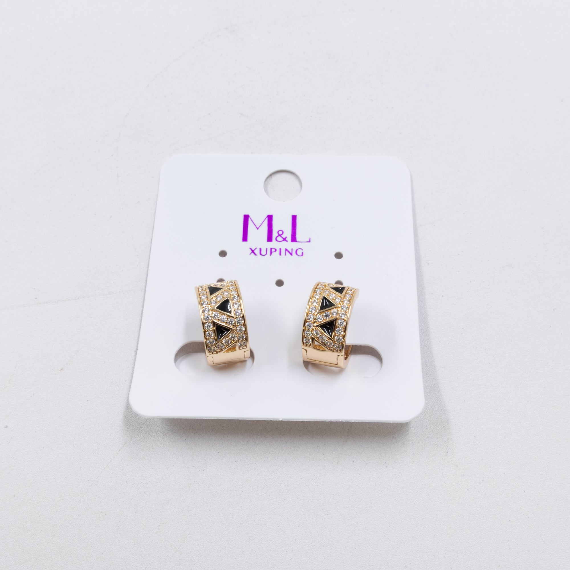 Aretes Dorados Xuping de Aro M12 Oro Laminado