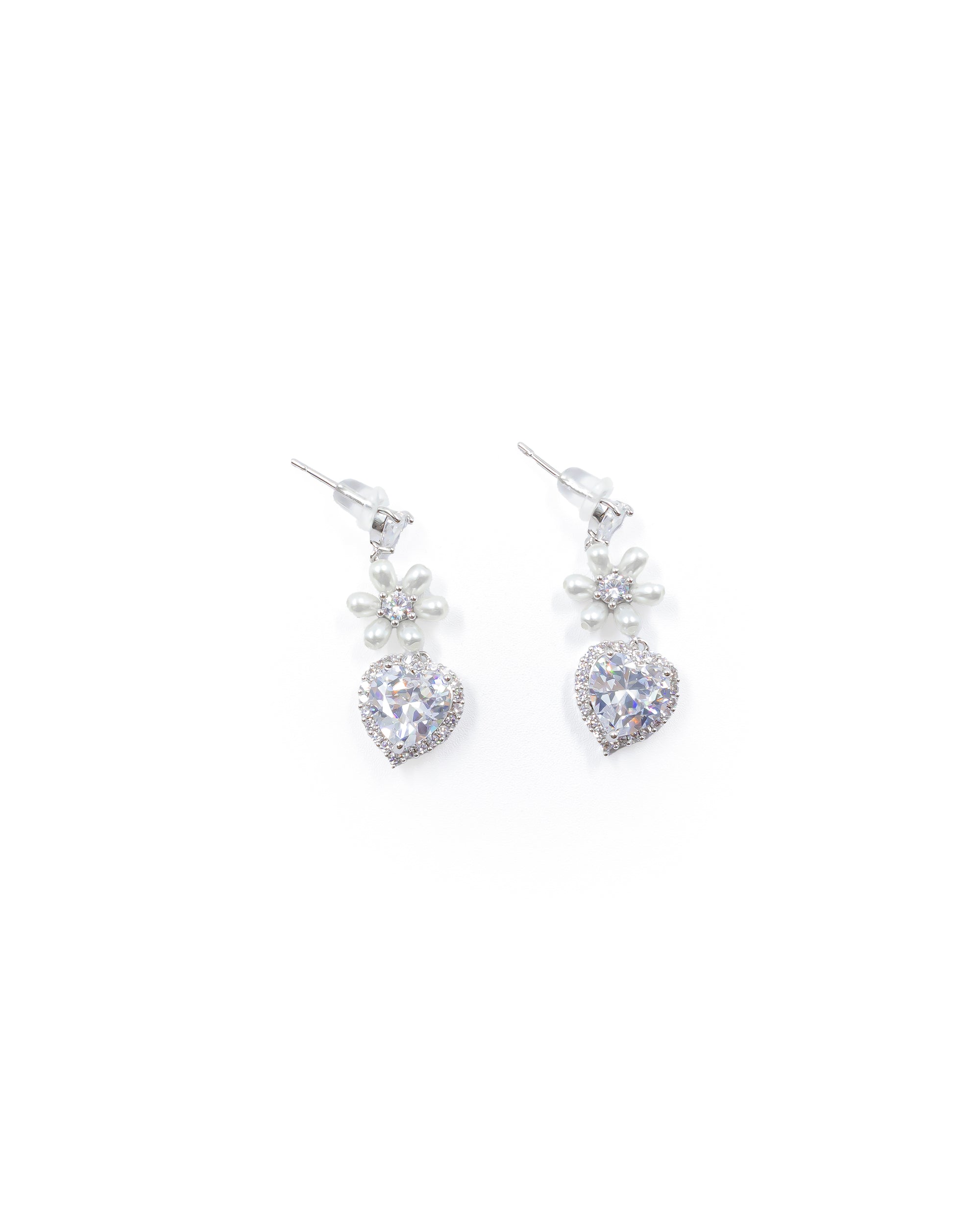 Aretes Largos Ansheli Plateados M24 Oro Laminado