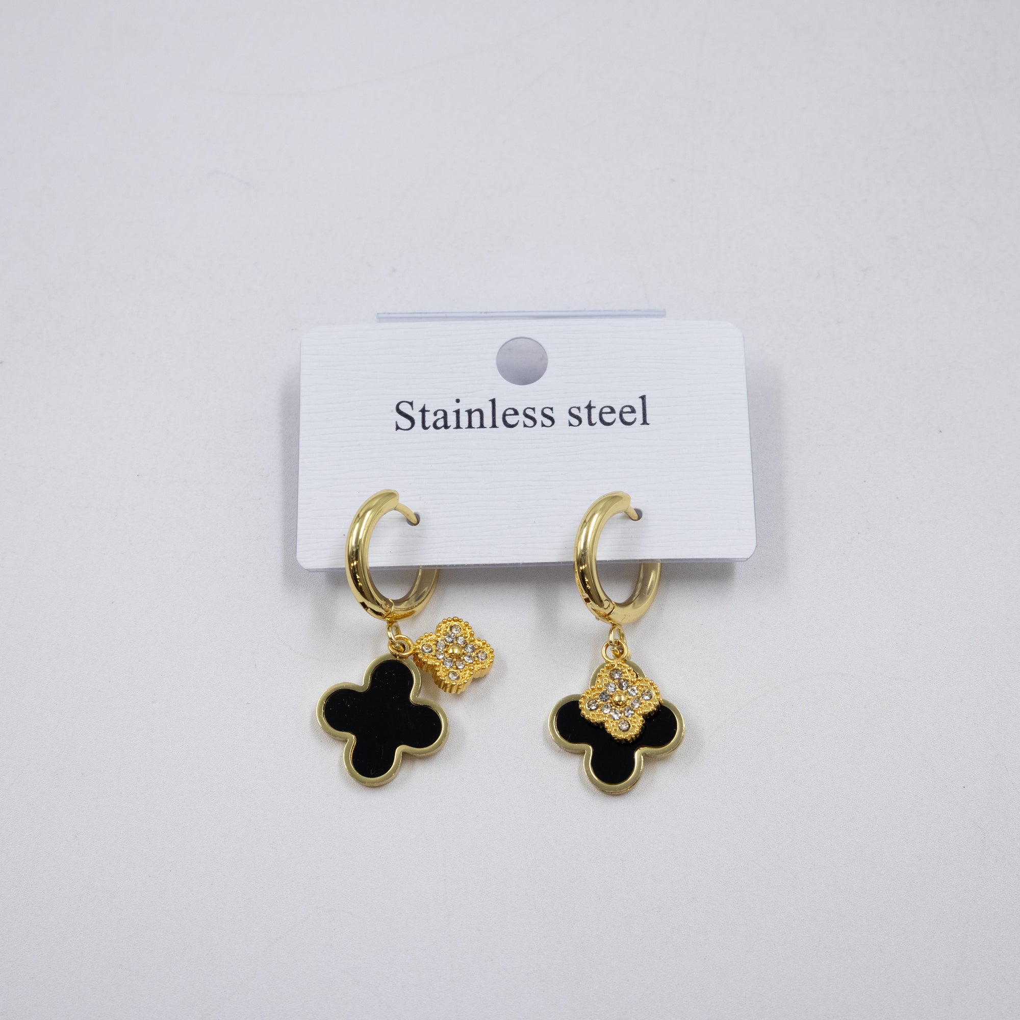 Aretes Dorados de Trebol M3 Oro Laminado