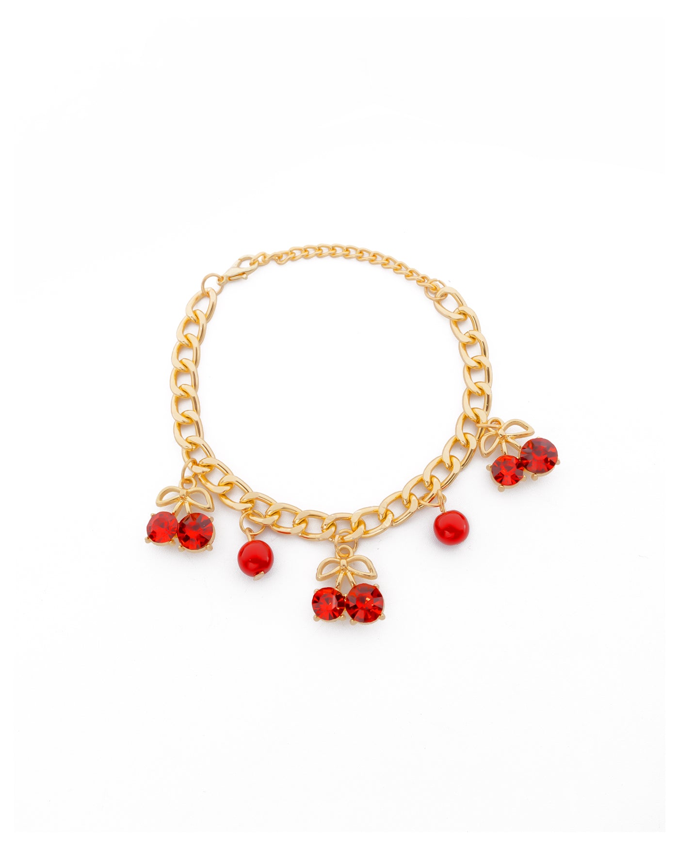 PULSERA DE CEREZA M4 ORO LAMINADO
