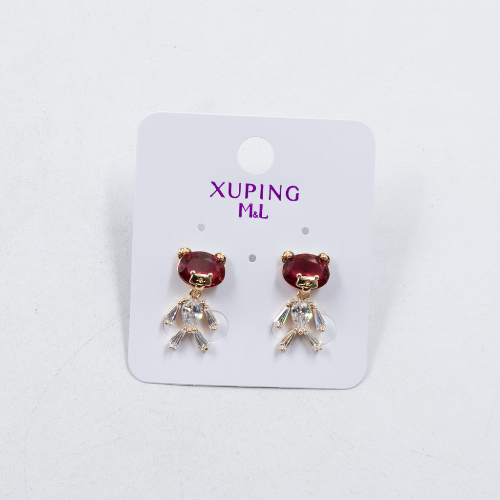 Aretes Xuping Dorados M6 Oro Laminado