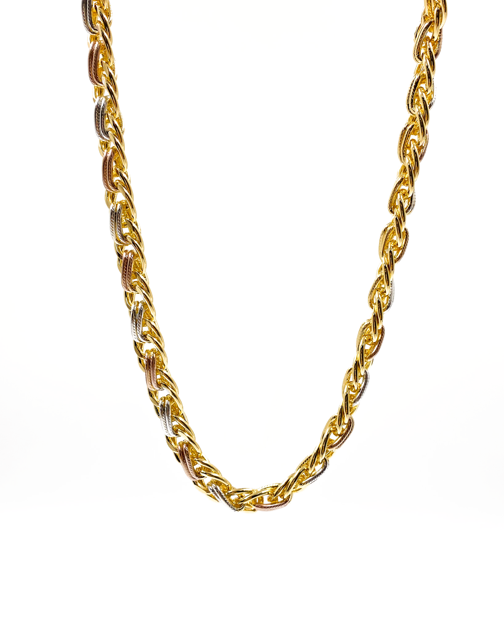 Cadena de eslabones - M9 Oro Laminado