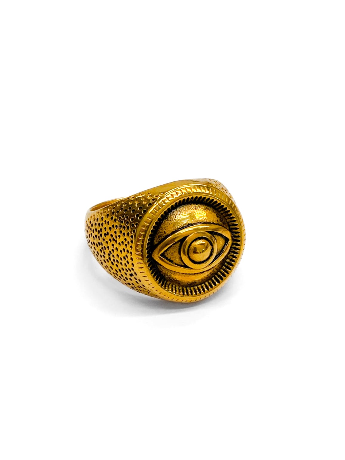 Anillo Dorado y Plateado M14  Acero Inoxidable