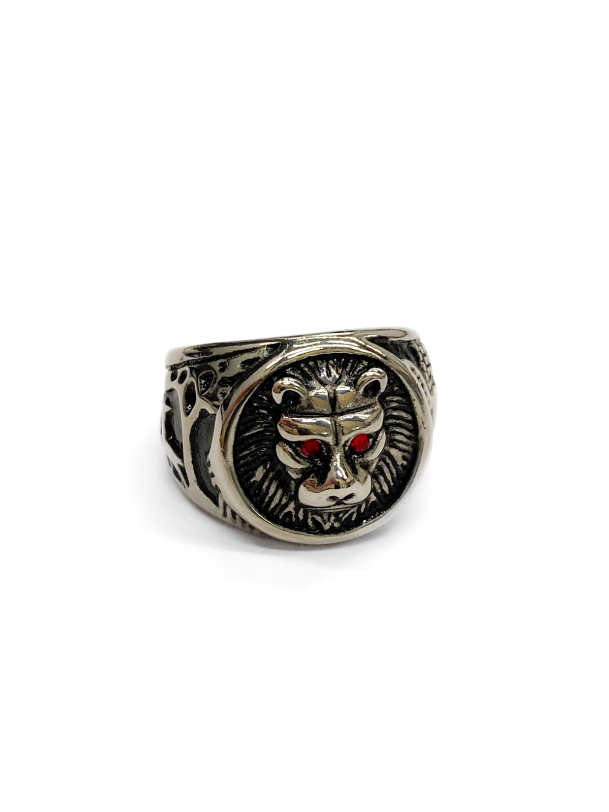 Anillo de Calaberas Dorada y Plateada Acero Inoxidable M15