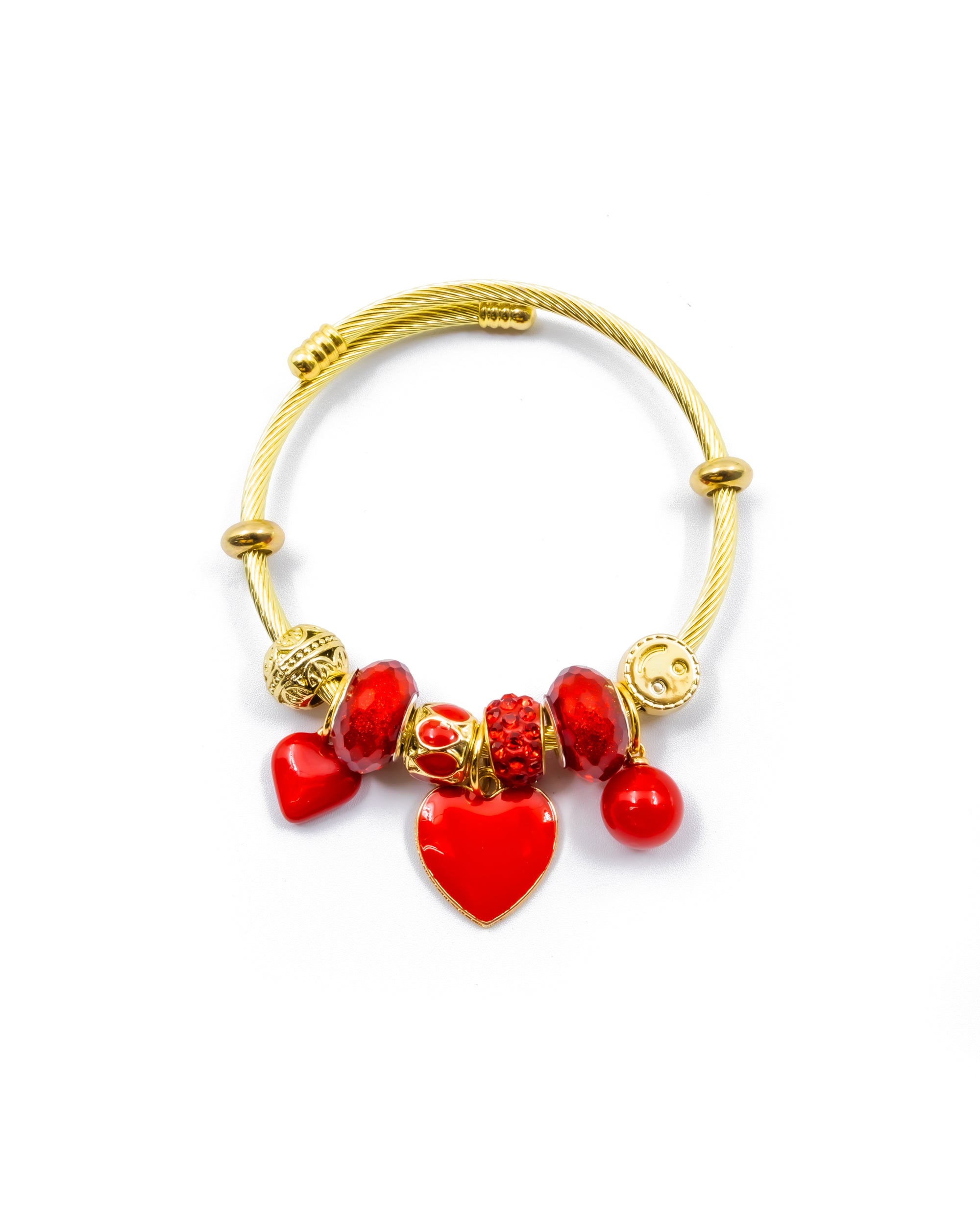 PULSERA DE CORAZON M1 ORO LAMINADO
