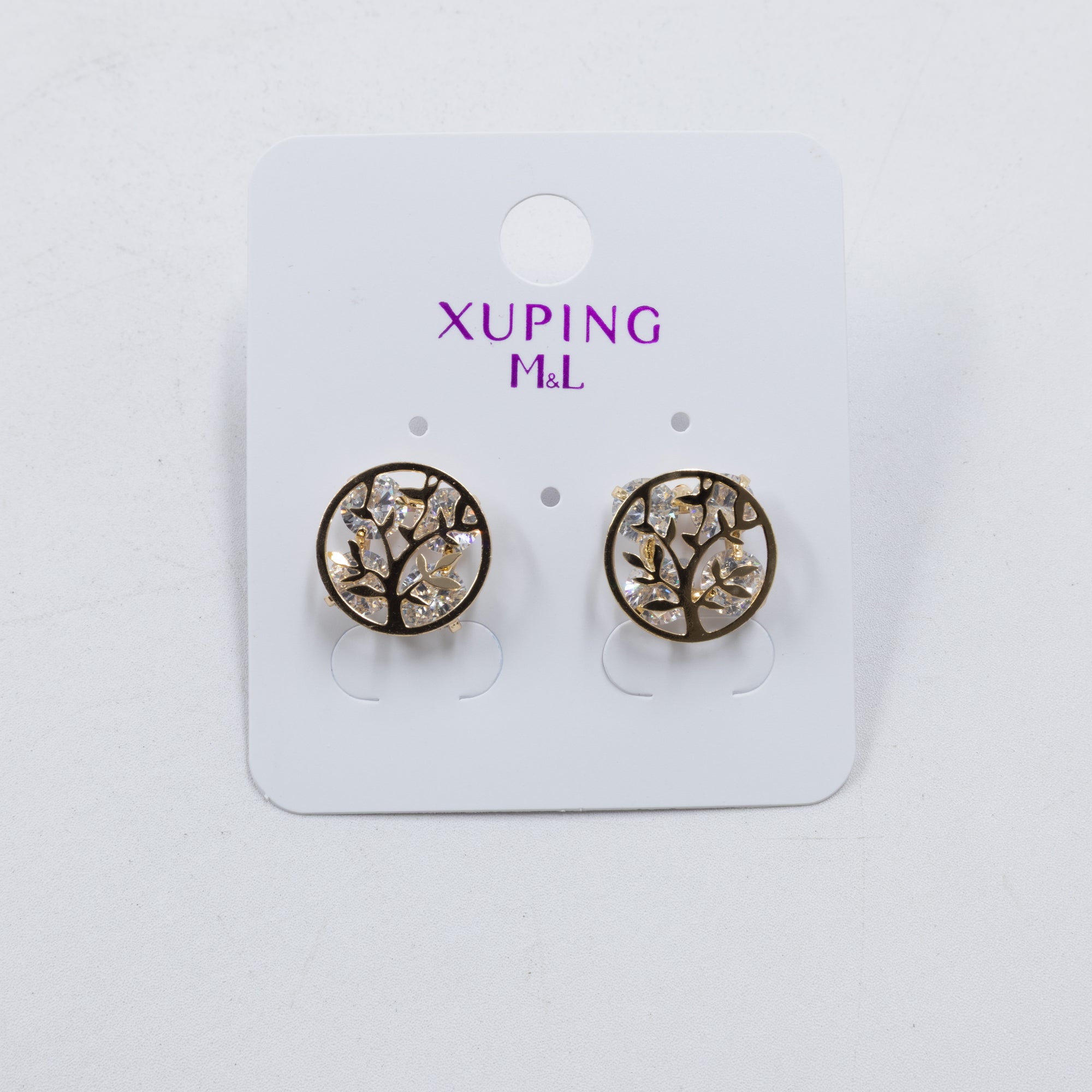 Aretes Dorados Xuping de Aro M3 Oro Laminado