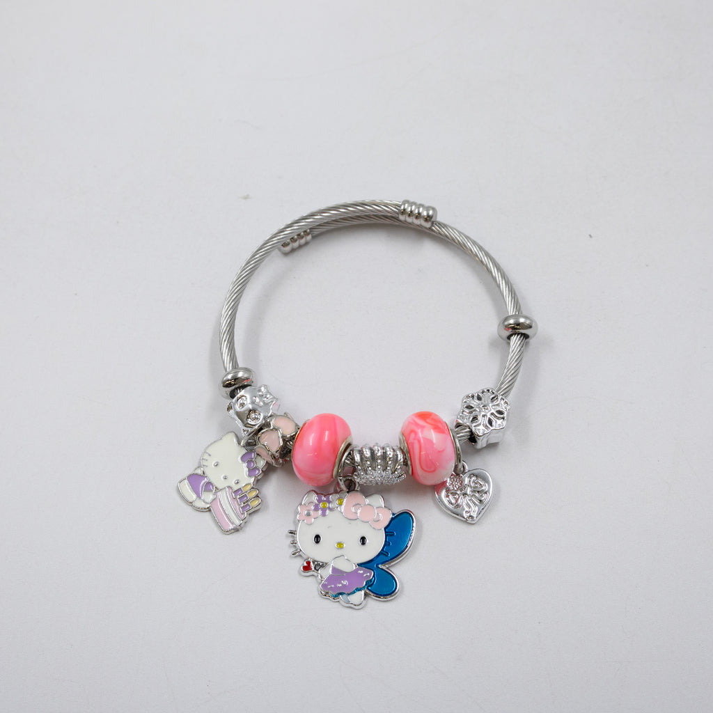 Pulsera tipo Pandora Plateados M3 Oro Laminado