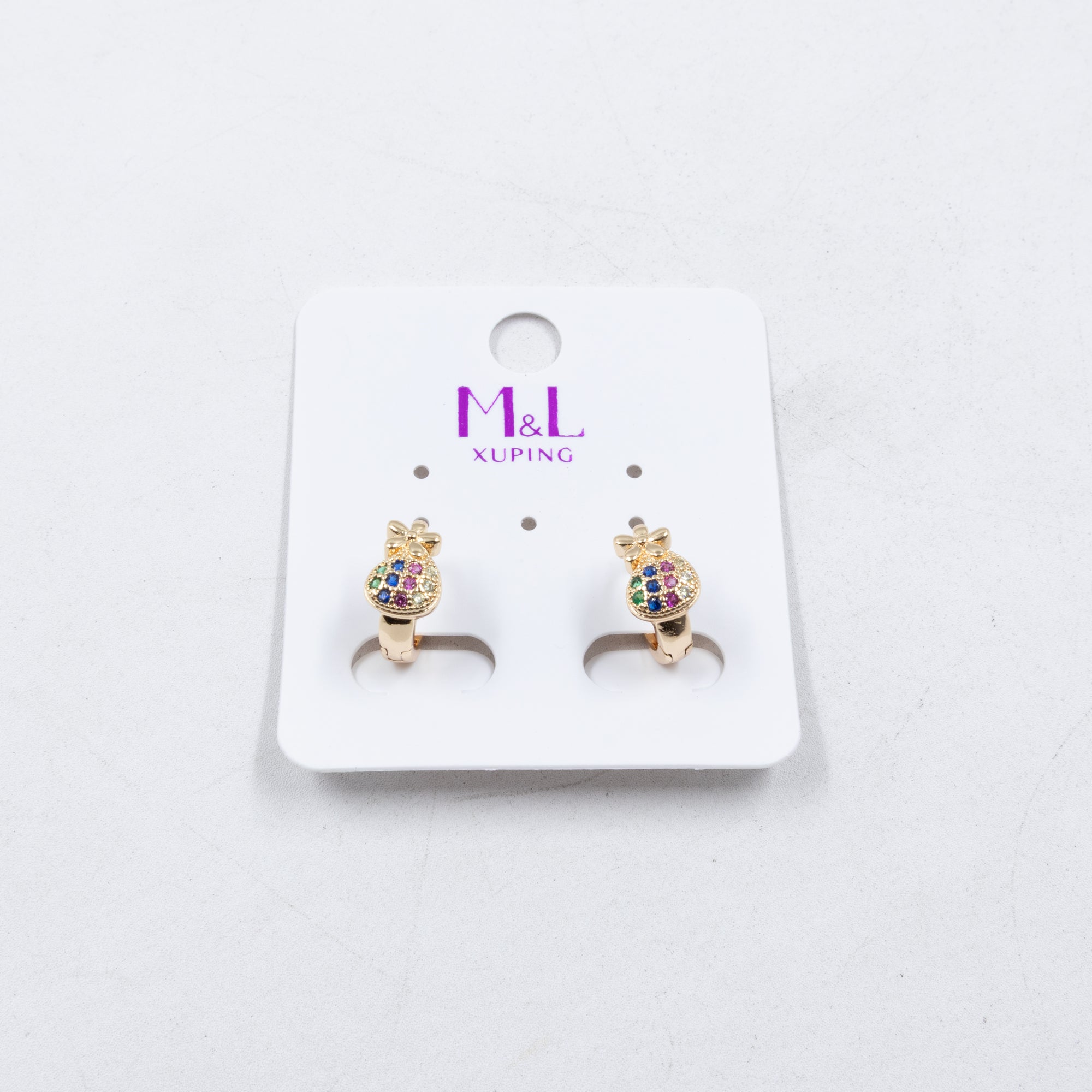 Aretes Xuping Dorados M12 Oro Laminado