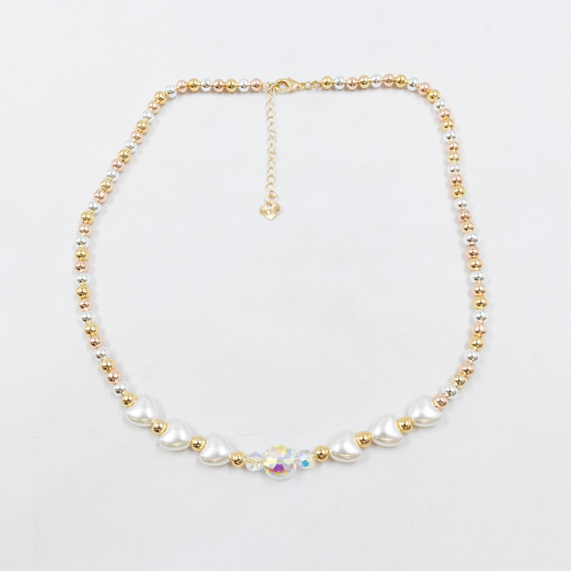 Collar Oro Florentino de Cuentas M2 Oro Laminado
