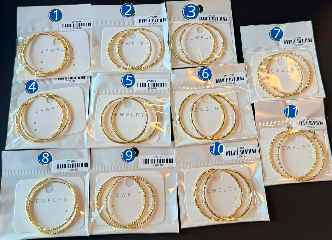 [01/AGOSTO/26] Arracadas Doradas M10 Oro Laminado