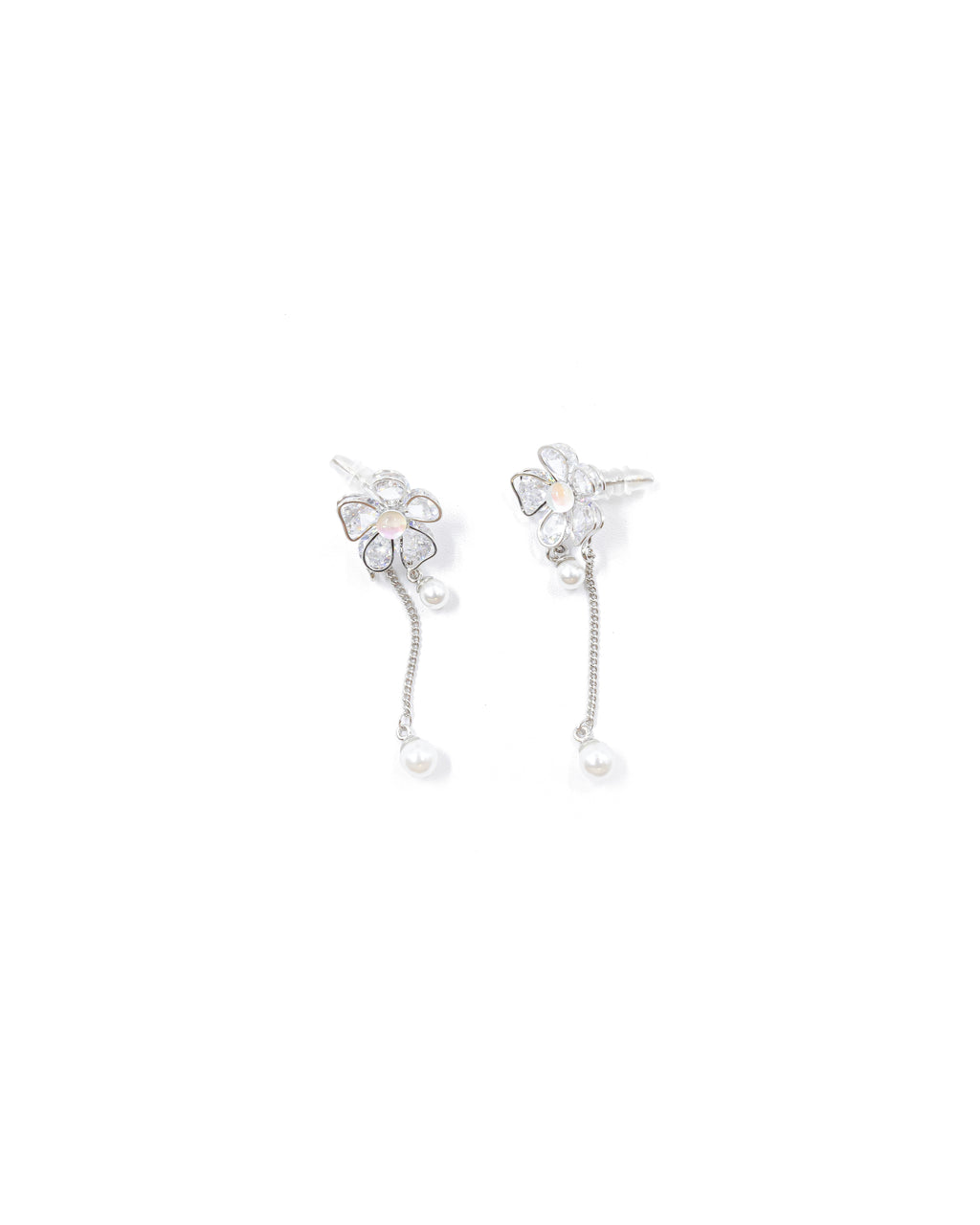 Aretes Largos Ansheli Plateados M16 Oro Laminado