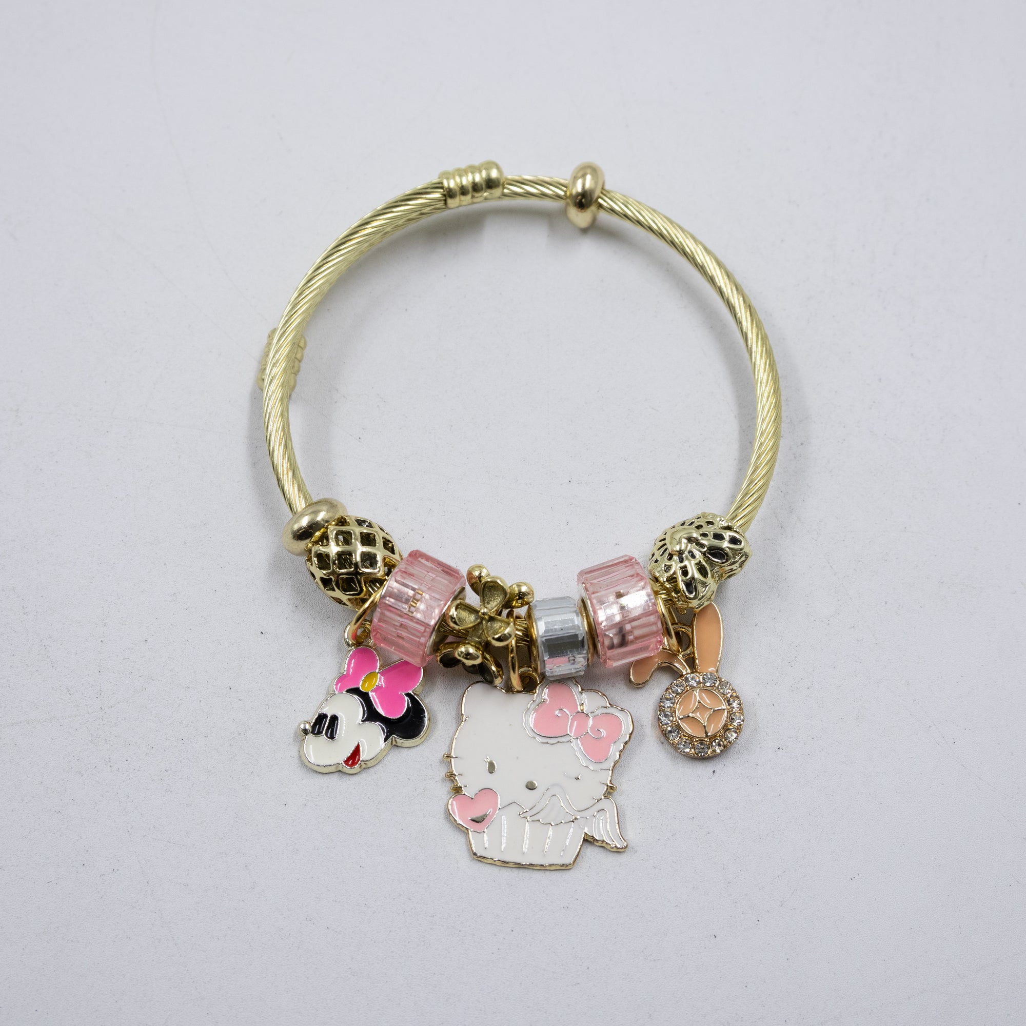 Pulsera tipo Pandora M1 Oro Laminado