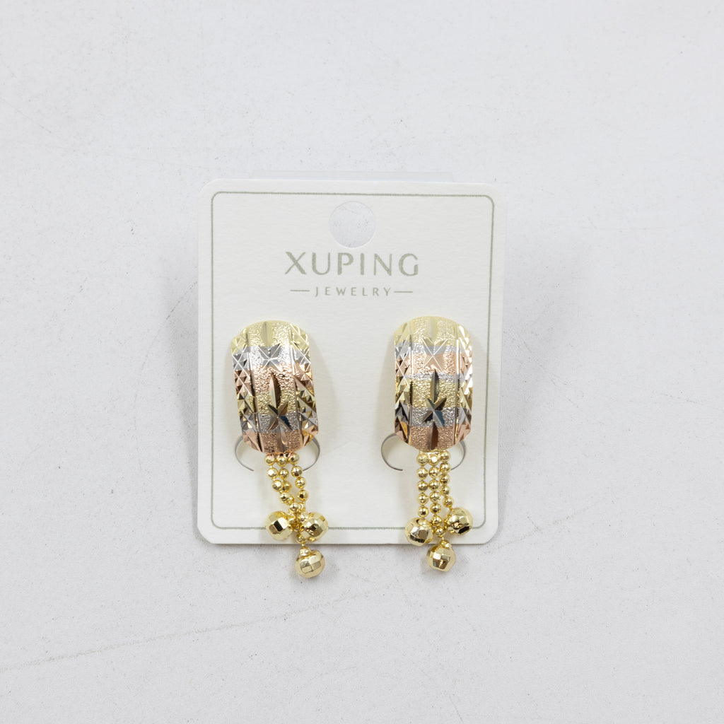 Aretes Oro Florentino Xuping M2 Oro Laminado