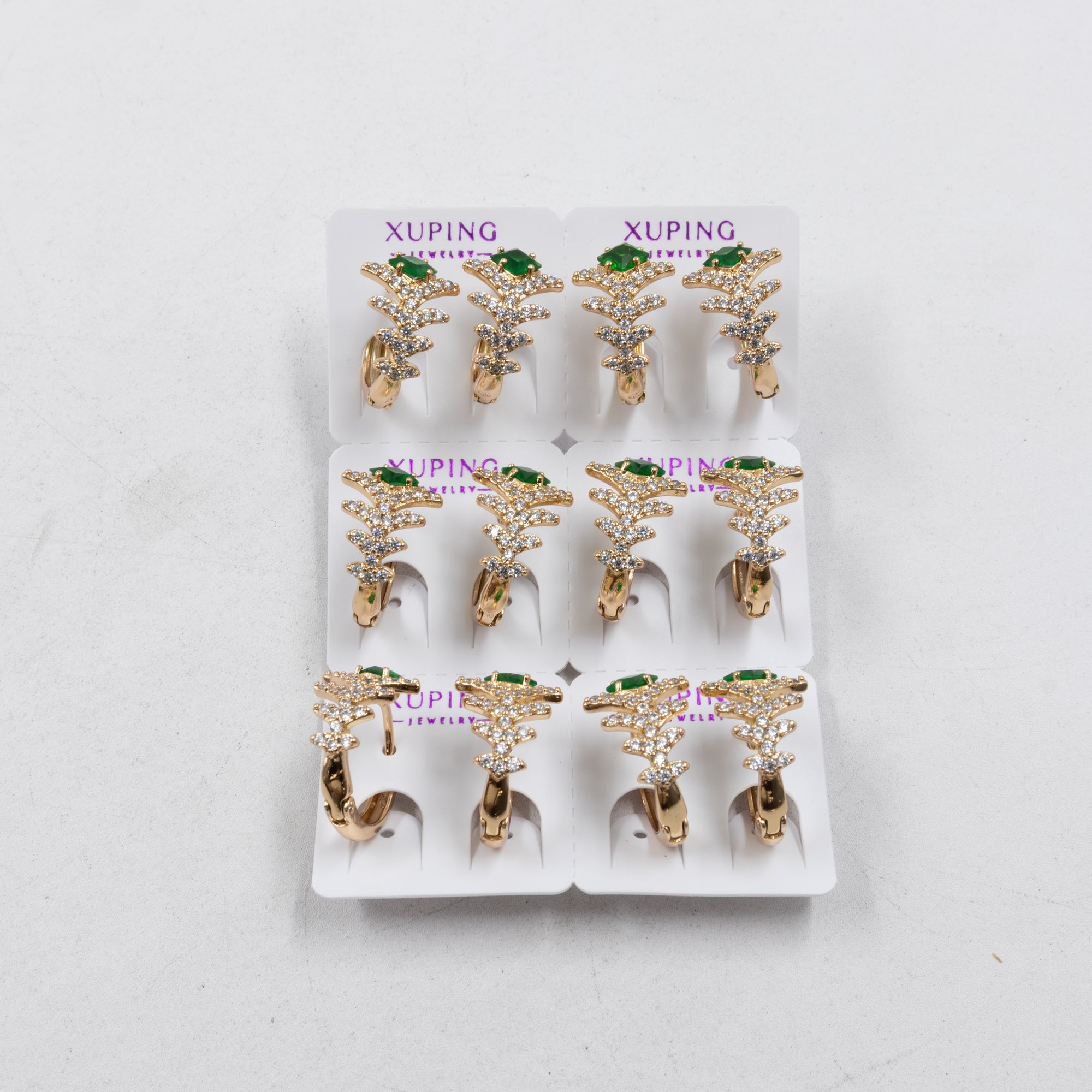 Paquete de 6 pares de Aretes Xuping Dorado M7 Oro Laminado