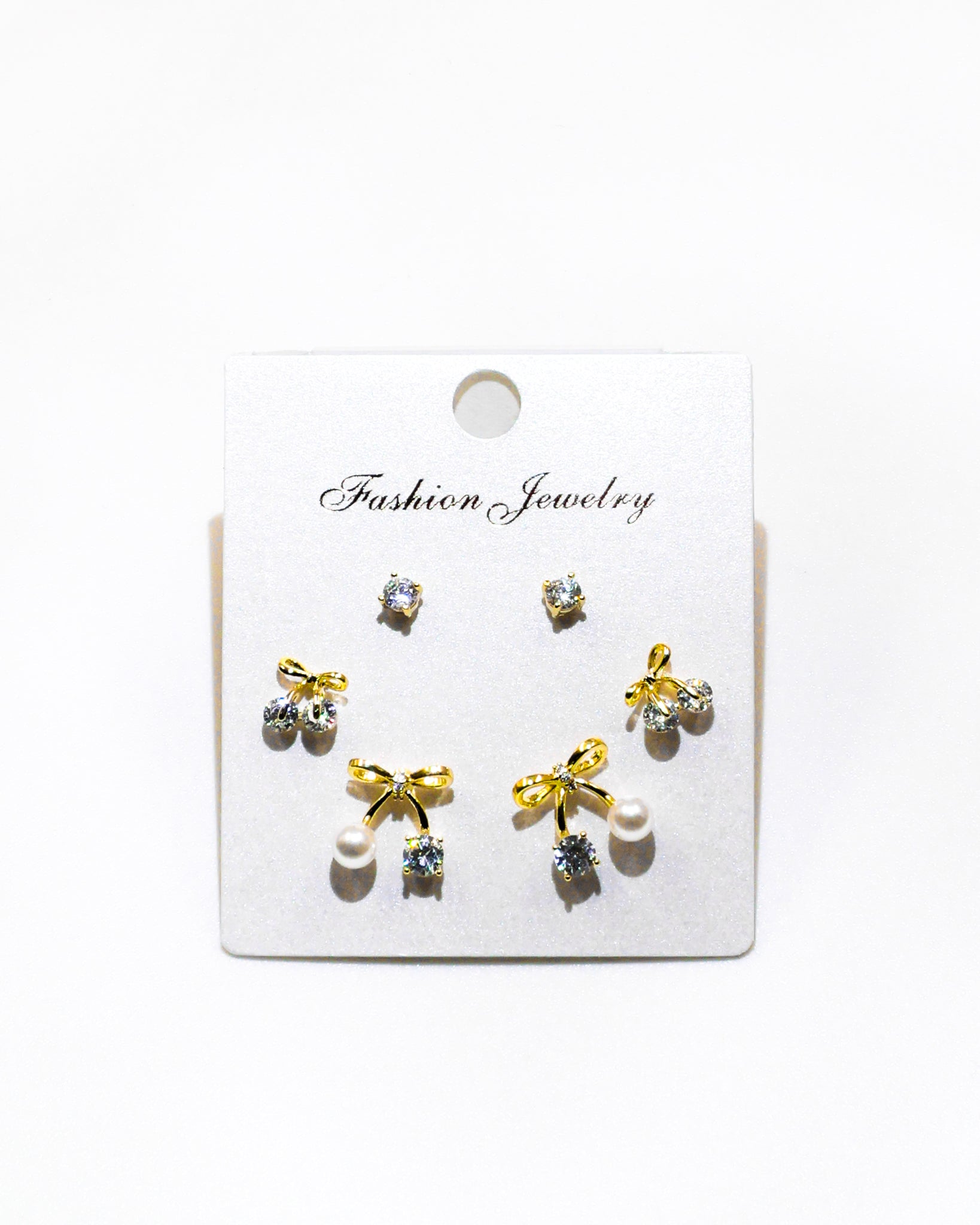 Set Aretes X3 - M19 Oro Laminado