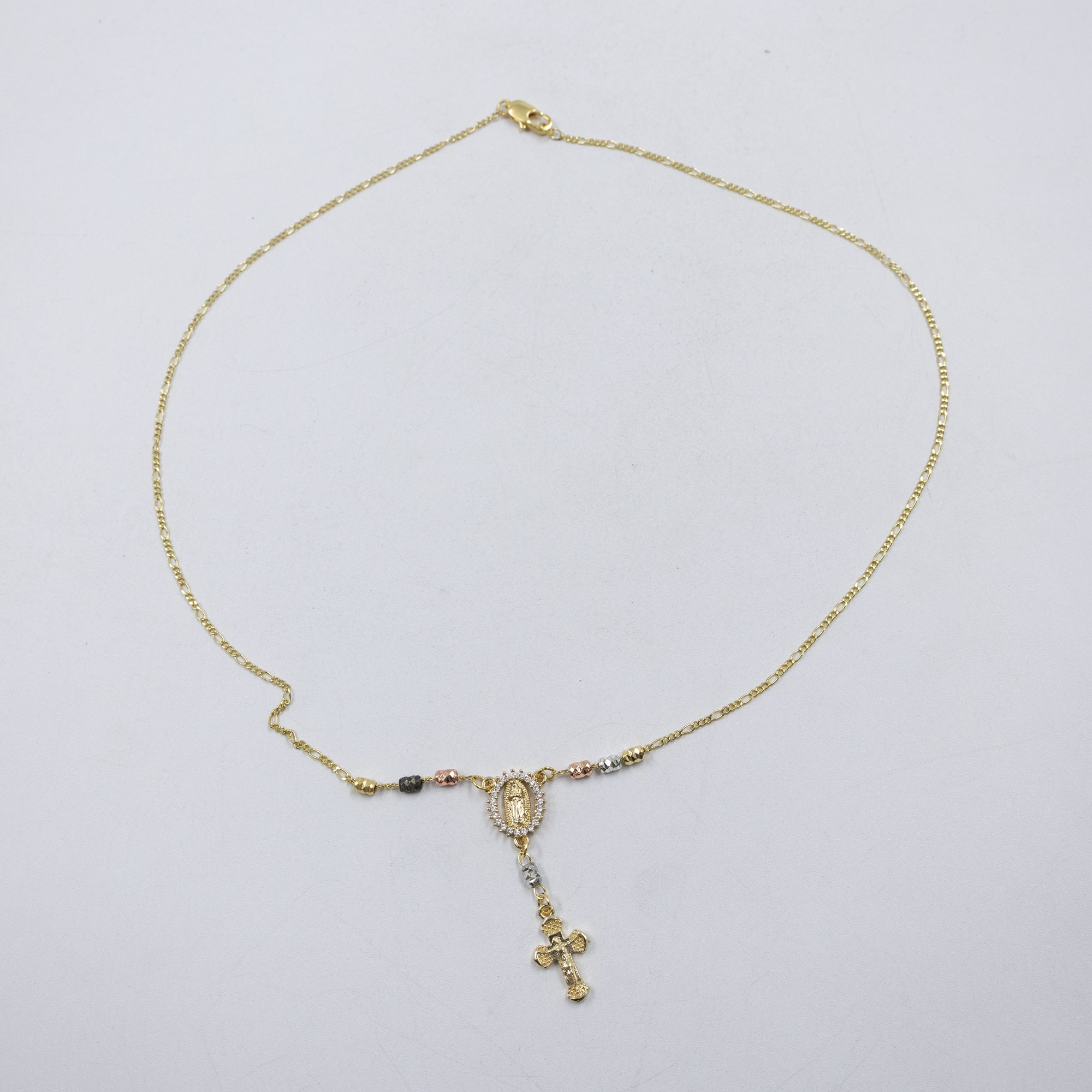 Collar Dorado Religioso M1 Oro Laminado